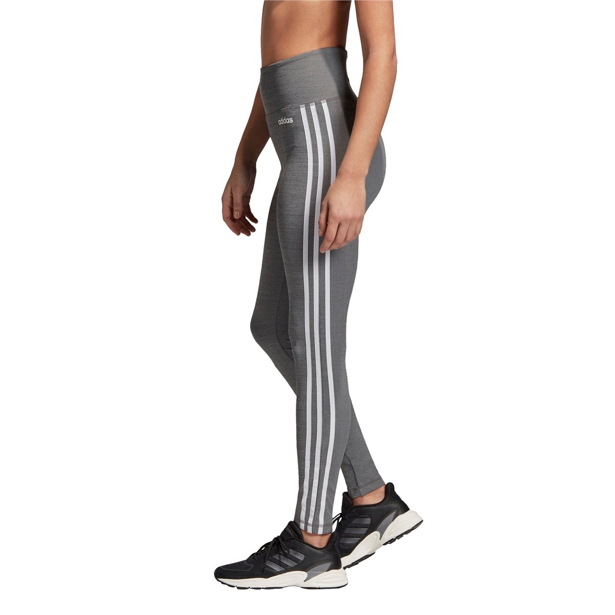 adidas Design 2 Move 3-Stripes High-Rise Long Tights Kadın Tayt