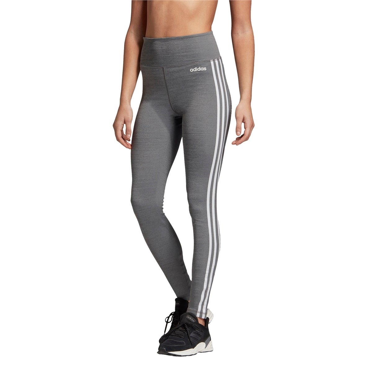 adidas Design 2 Move 3-Stripes High-Rise Long Tights Kadın Tayt