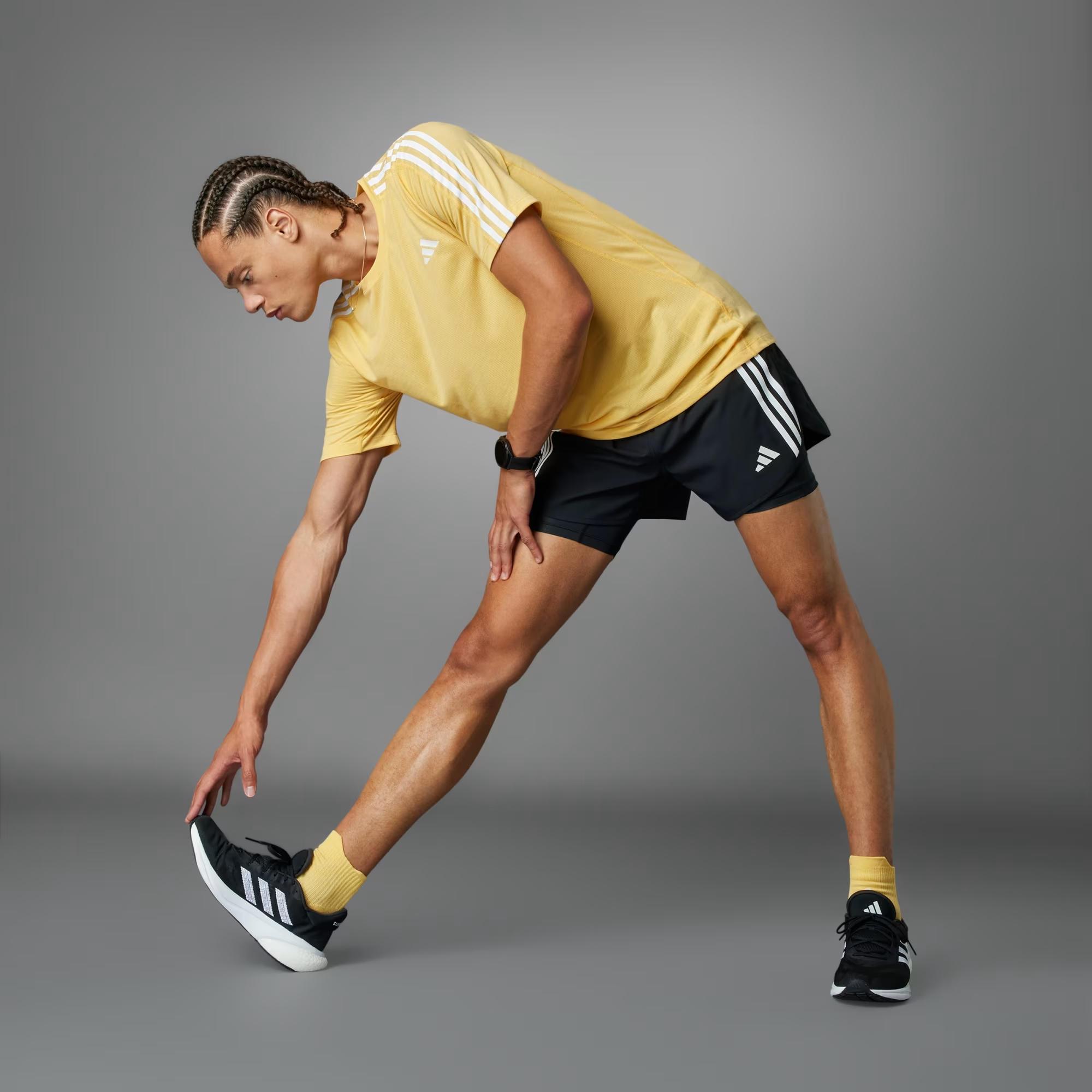 adidas Own The Run 3 Stripes Erkek Şort