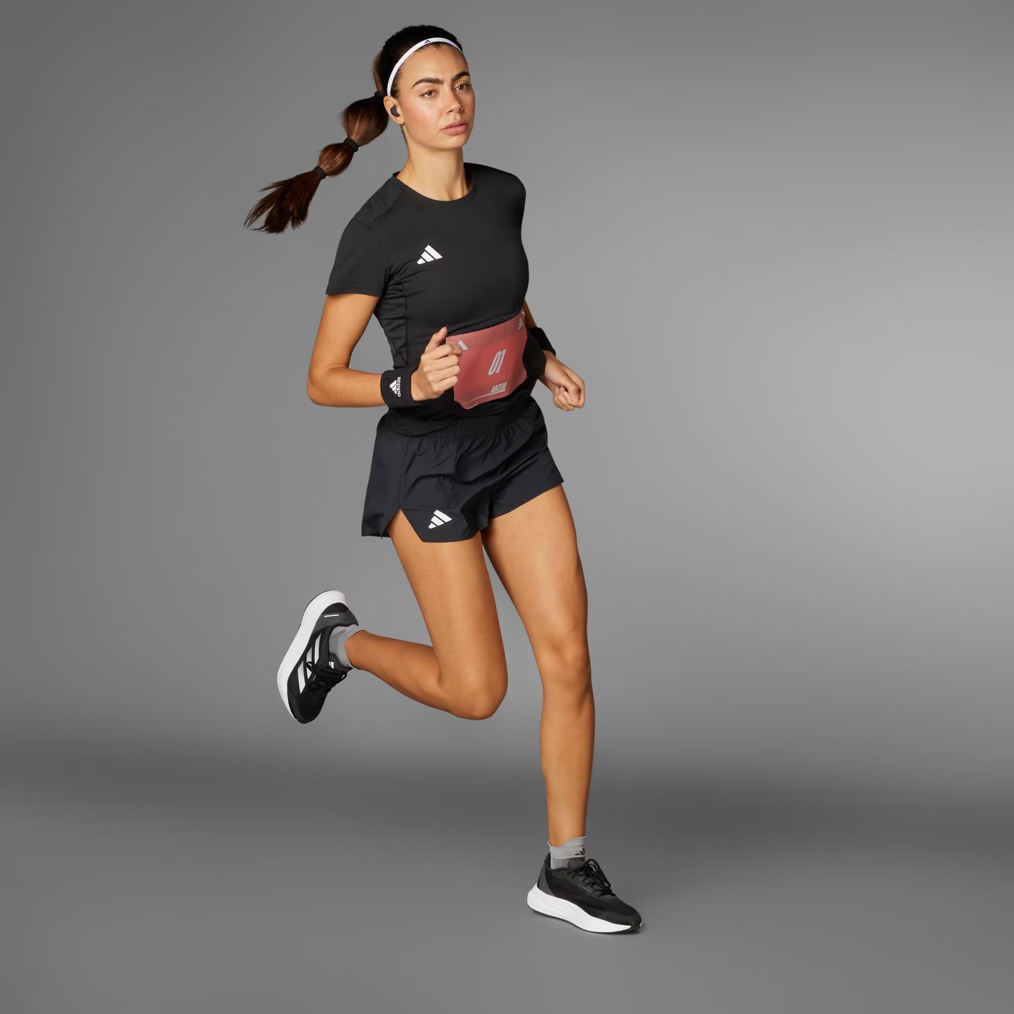 ADIZERO E TEE - ADIDAS SIYAH