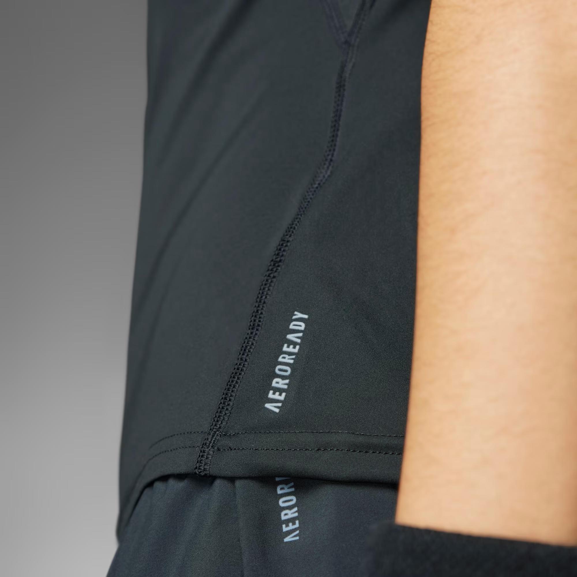 ADIZERO E TEE - ADIDAS SIYAH