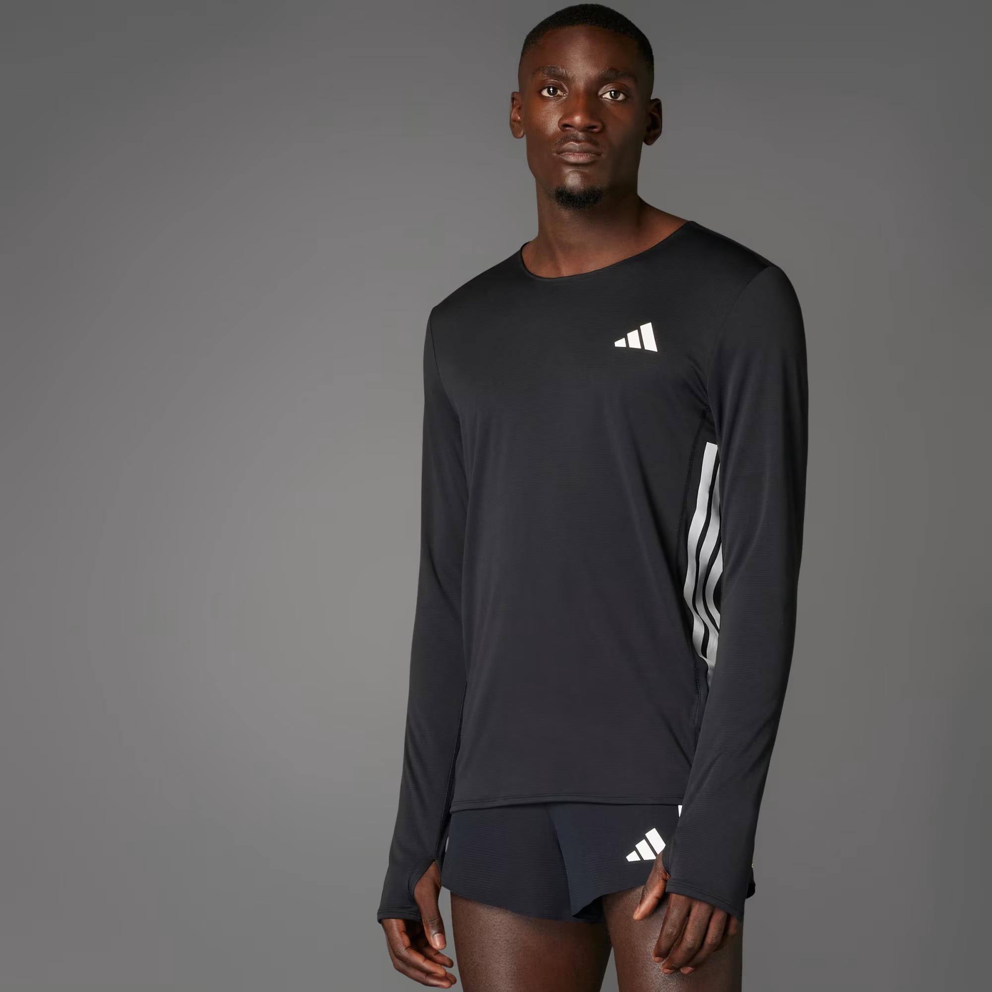 ADIZERO L TEE M - ADIDAS SIYAH