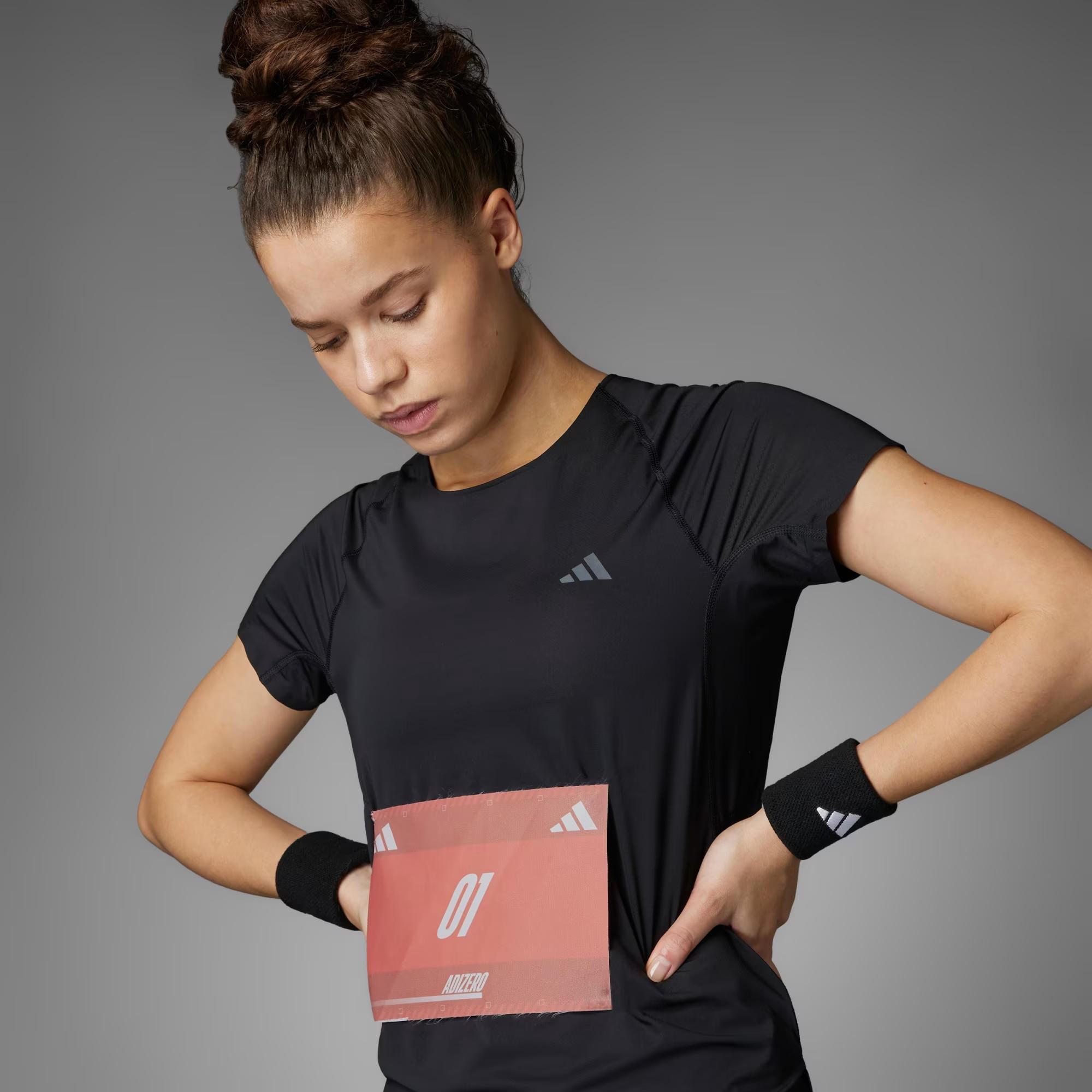 ADIZERO TEE - ADIDAS SIYAH