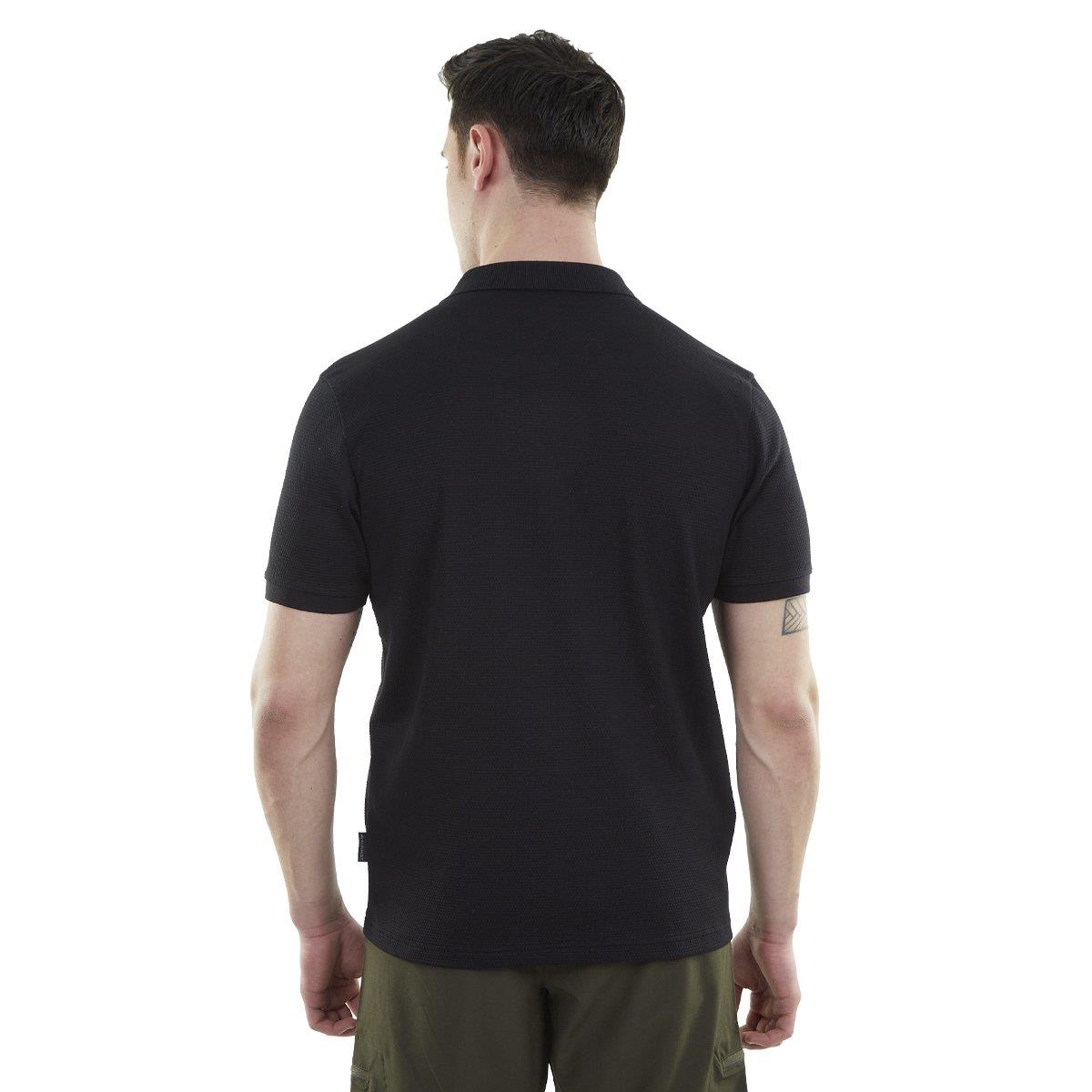 Alpinist Edge Erkek Polo T-Shirt - SIYAH