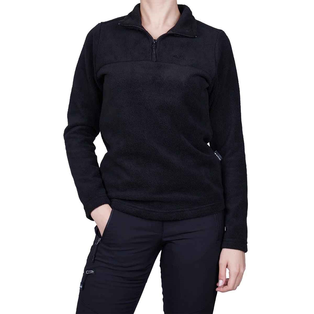 Alpinist High Hill Kadın Polar SweatShirt - SİYAH