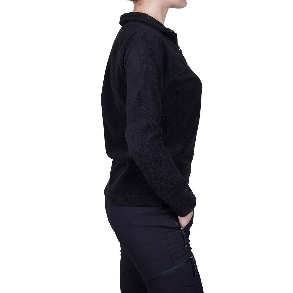 Alpinist High Hill Kadın Polar SweatShirt - SİYAH