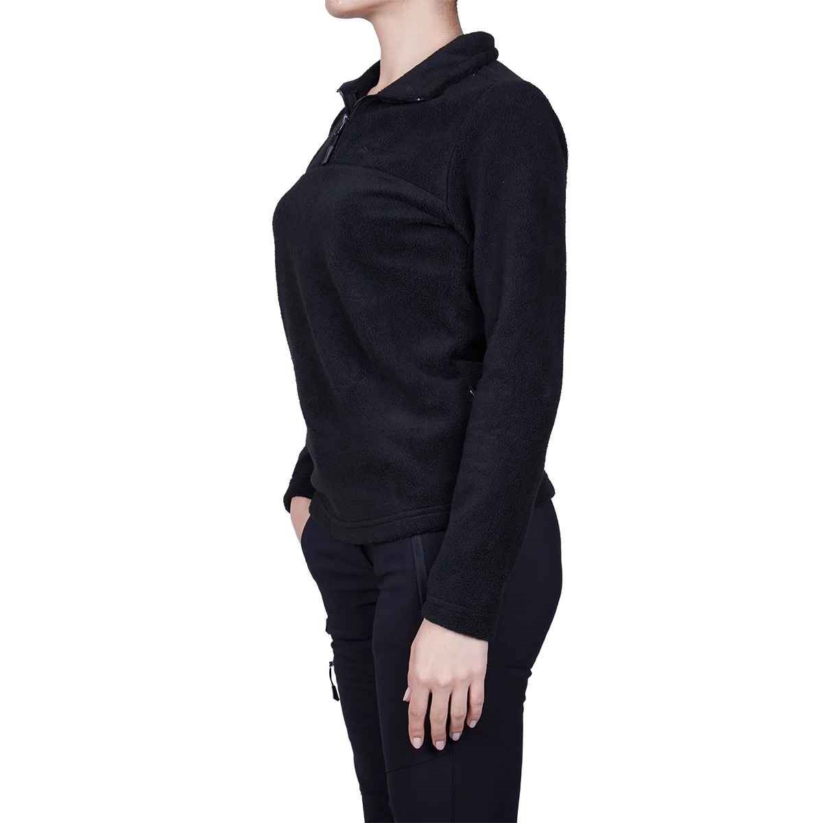 Alpinist High Hill Kadın Polar SweatShirt - SİYAH