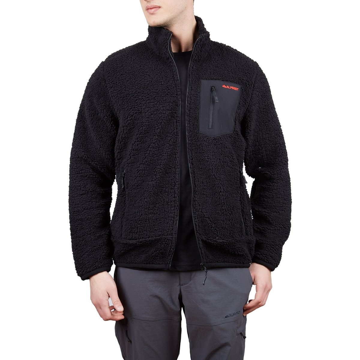 Alpinist Plus Teddy Erkek Polar Mont - SİYAH