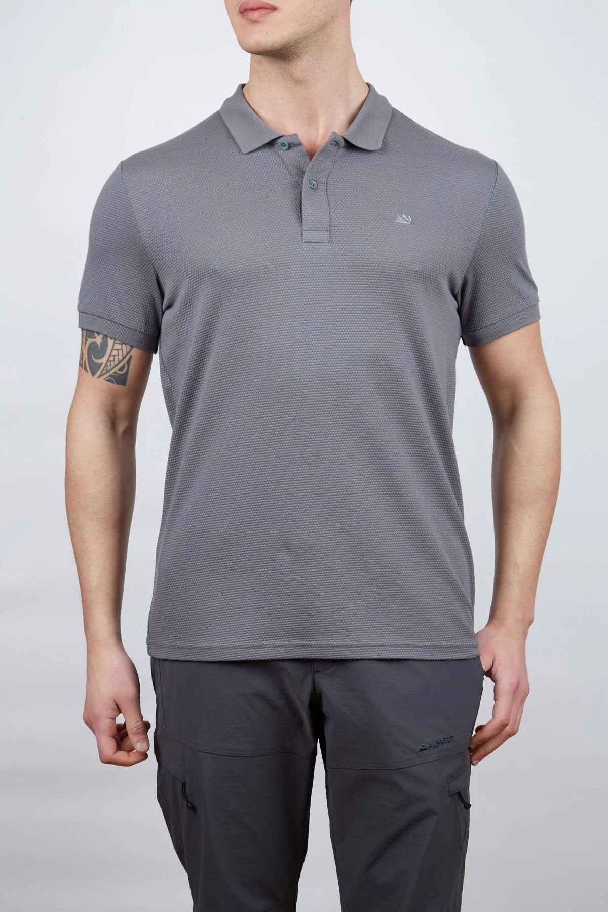 Alpinist Roc Erkek Polo T-Shirt - ANTRASİT