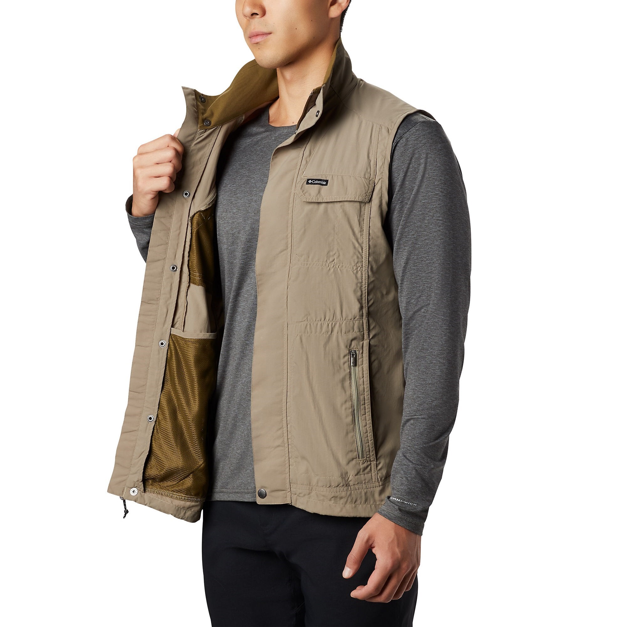 AM0173 SILVER RIDGE II VEST - KIRMIZI/KREM