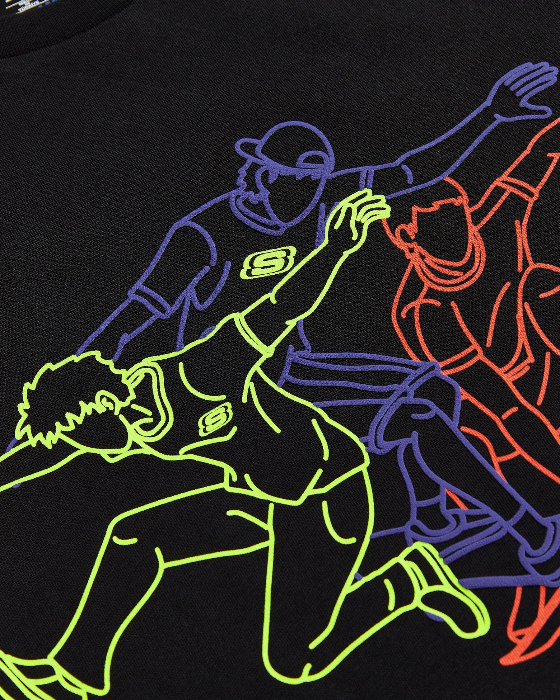 B Graphic Tee Loose Fit T-Shirt - SİYAH