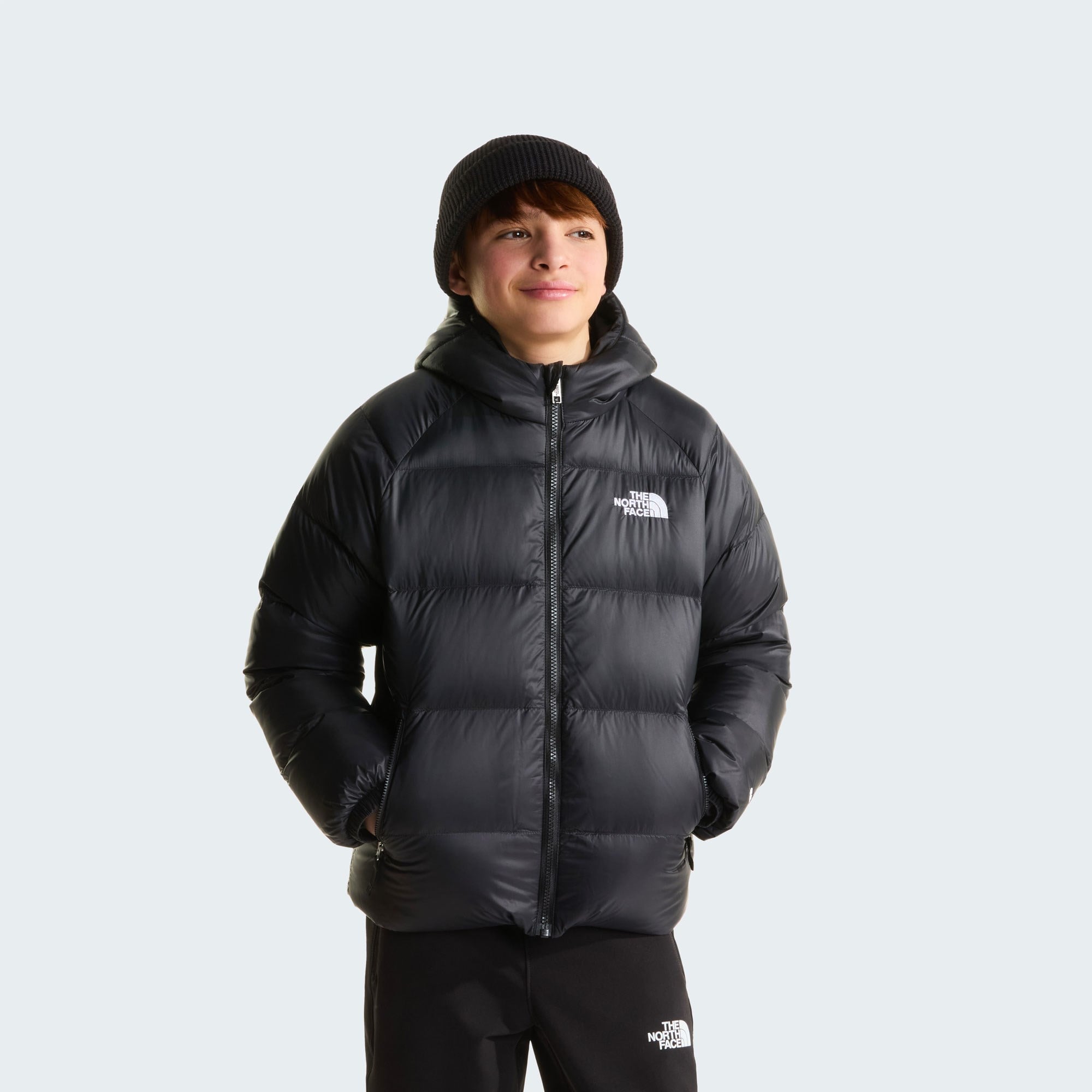 B HYDRENALITE DOWN HOODED JACKET - SIYAH