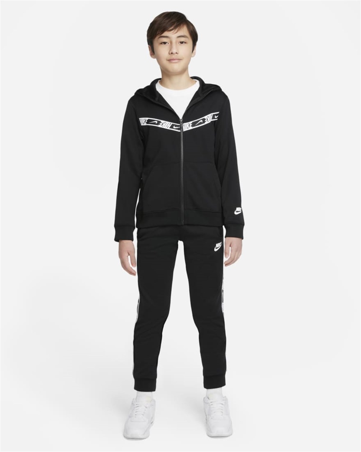 B NSW REPEAT PK FZ HOODIE - BEYAZ