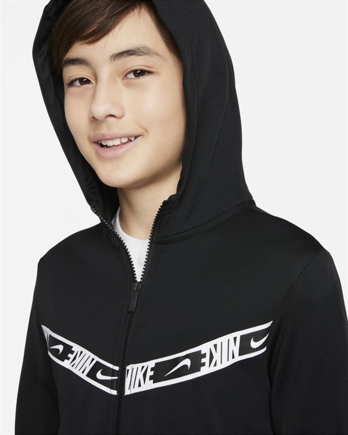 B NSW REPEAT PK FZ HOODIE - BEYAZ