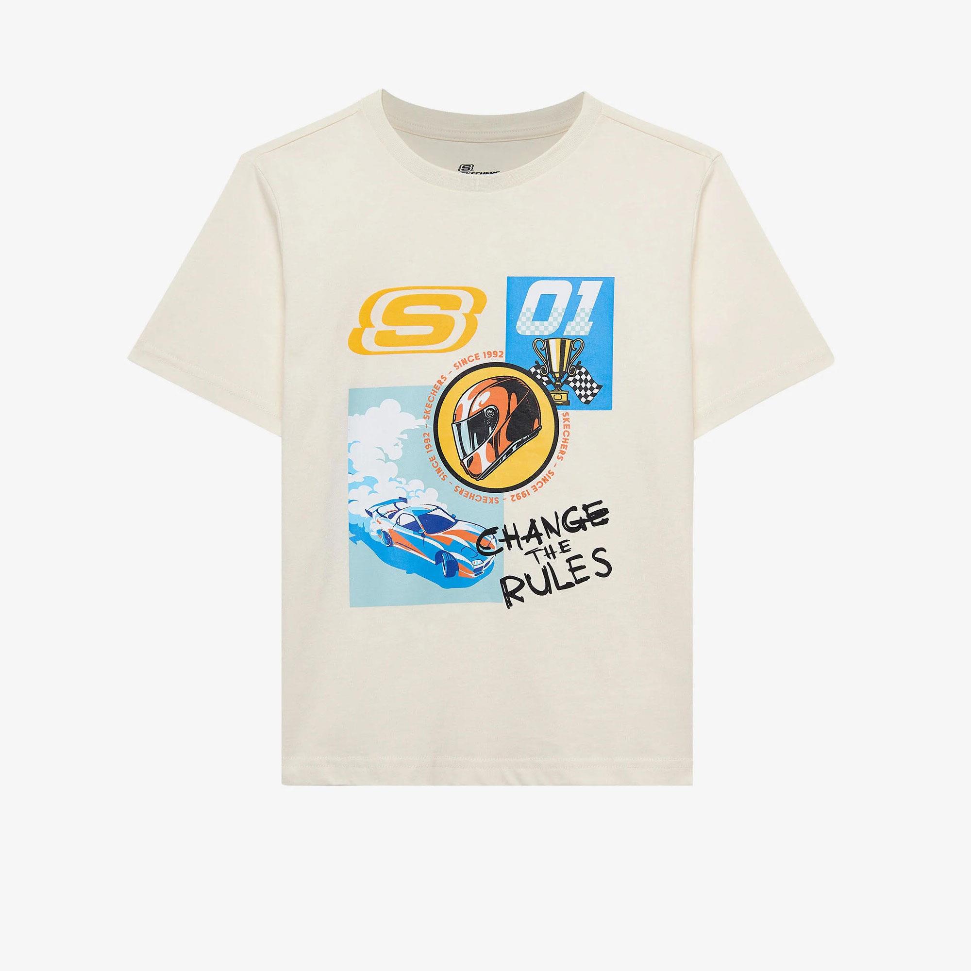 B Regular Fit Graphic Tee T-Shirt - SİYAH(MAT)