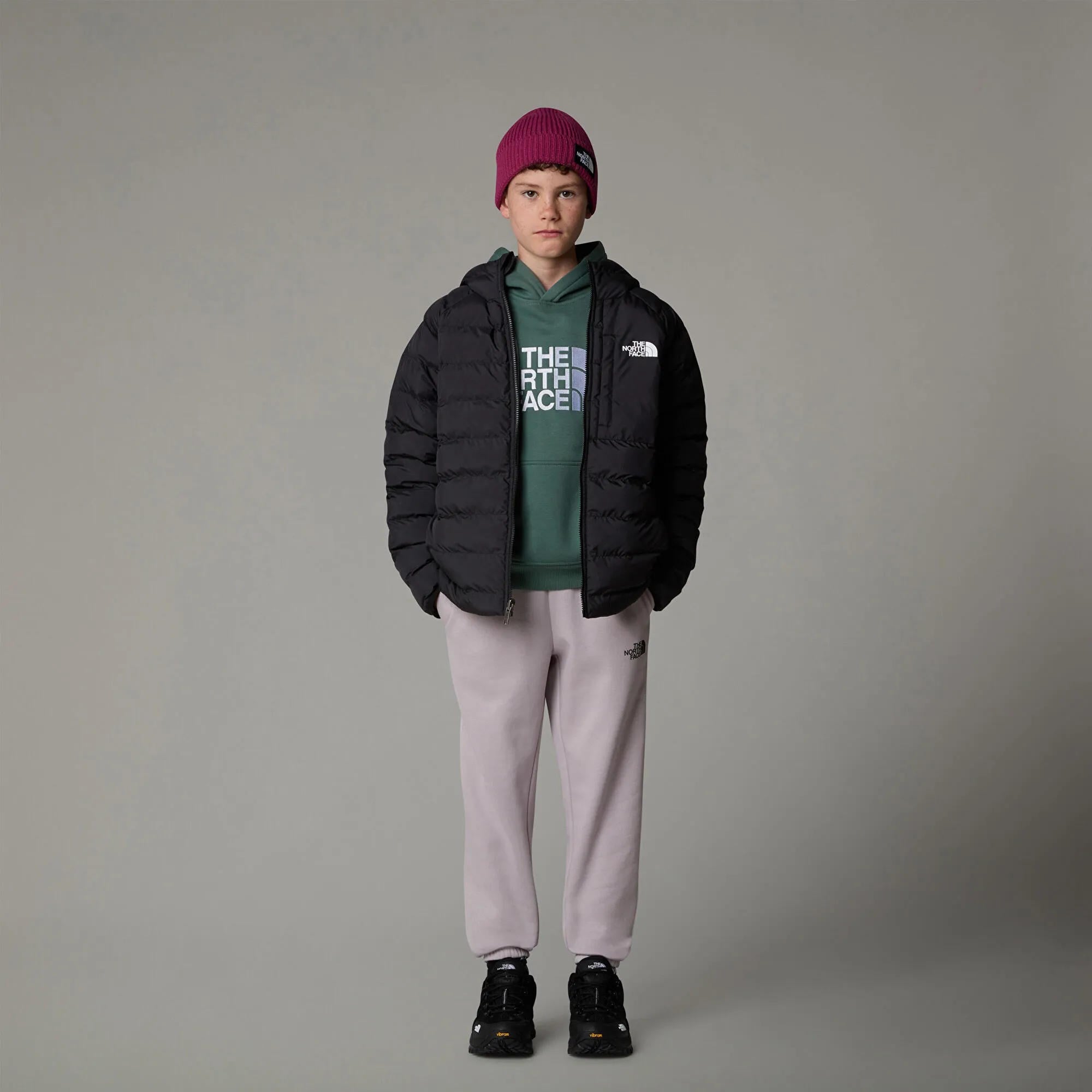 B REVERSIBLE PERRITO HOODED JACKET - SIYAH