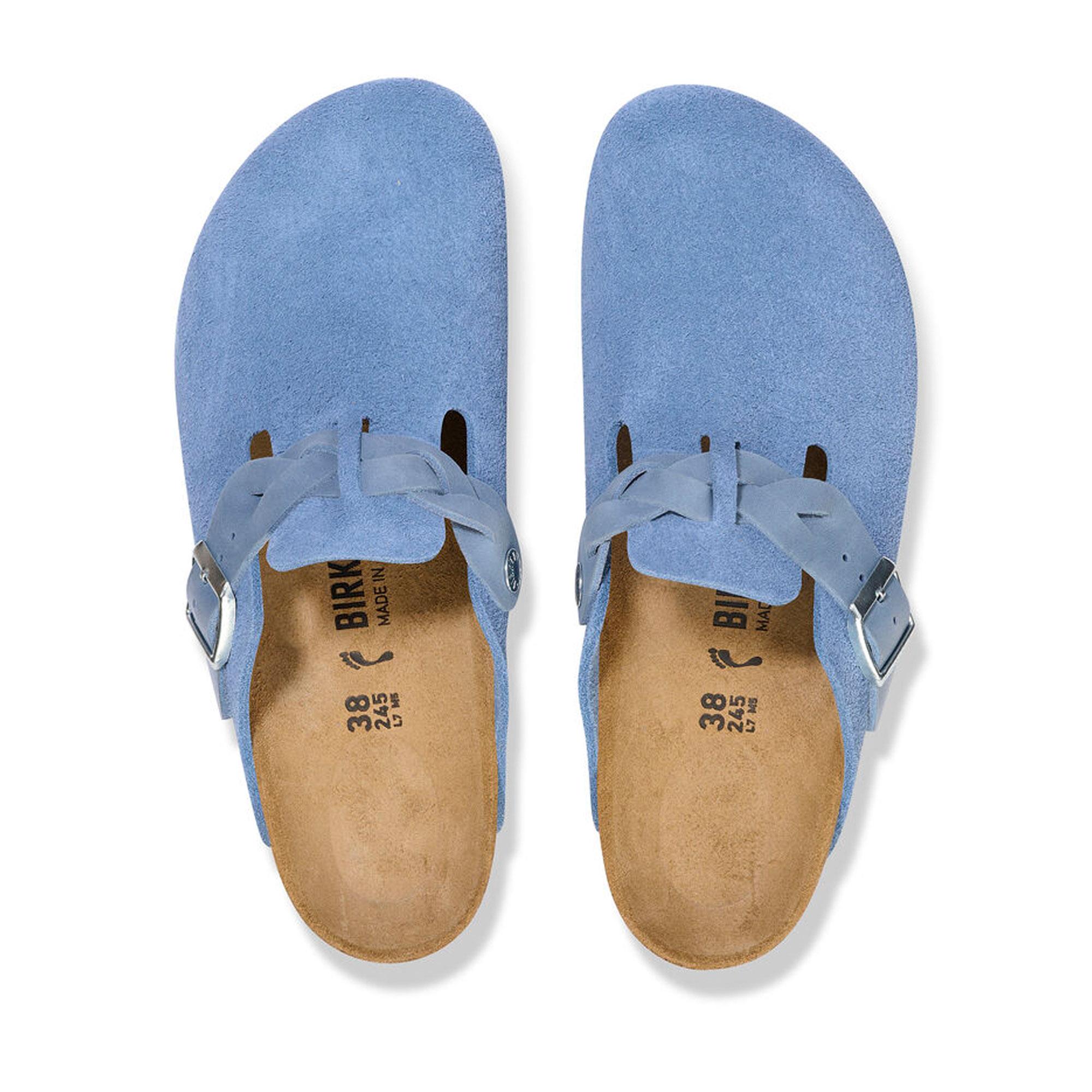 BIRKENSTOCK BOSTON VL BRAIDED KADIN  TERLİK - MAVİ