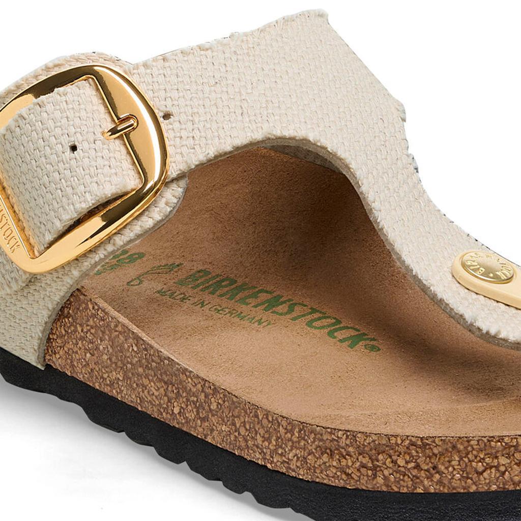 BIRKENSTOCK GEZEH BIG BUCKLE TEX KADIN  TERLİK - KAHVE(ACMA)