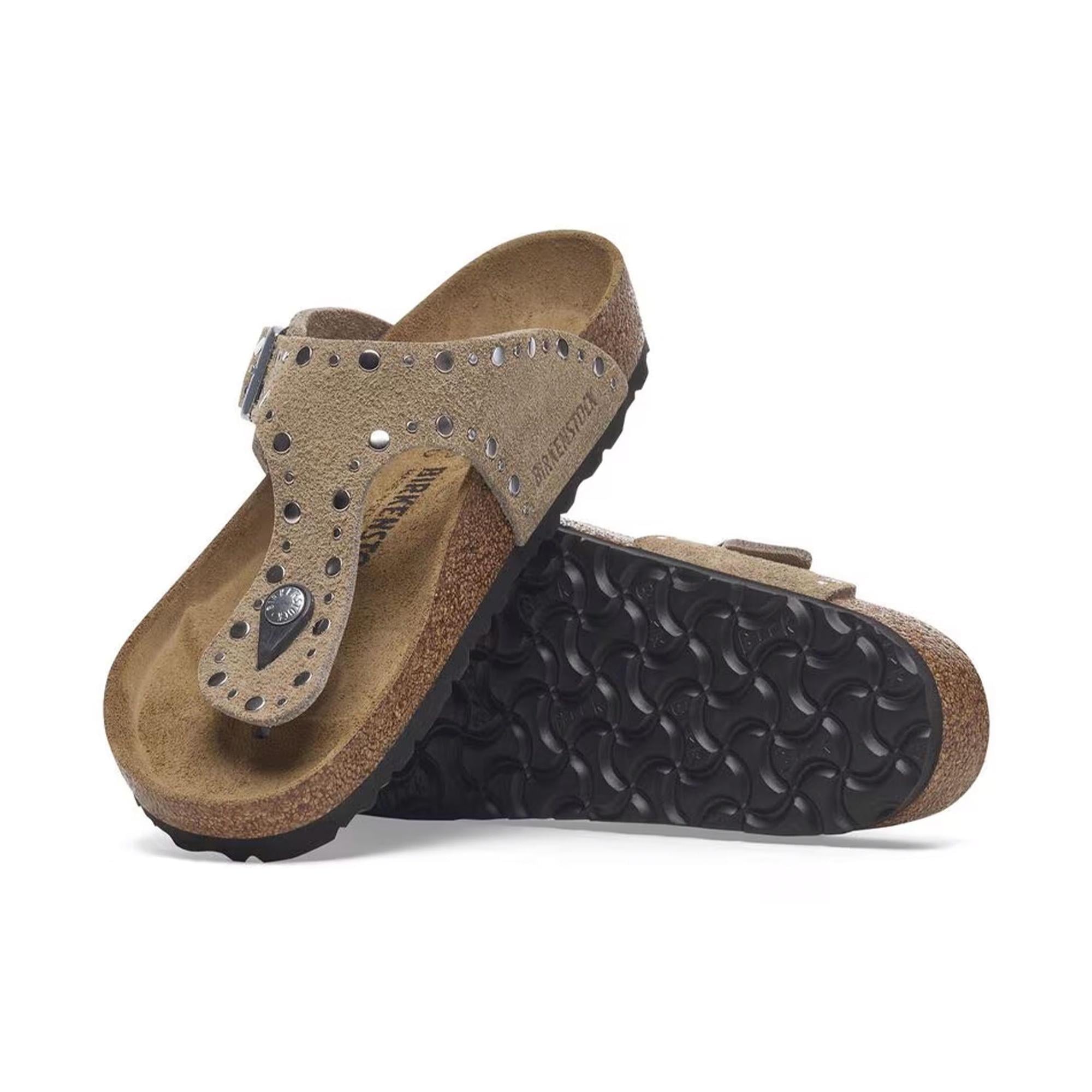 BIRKENSTOCK GIZEM VL RIVET TERLİK - KAHVE
