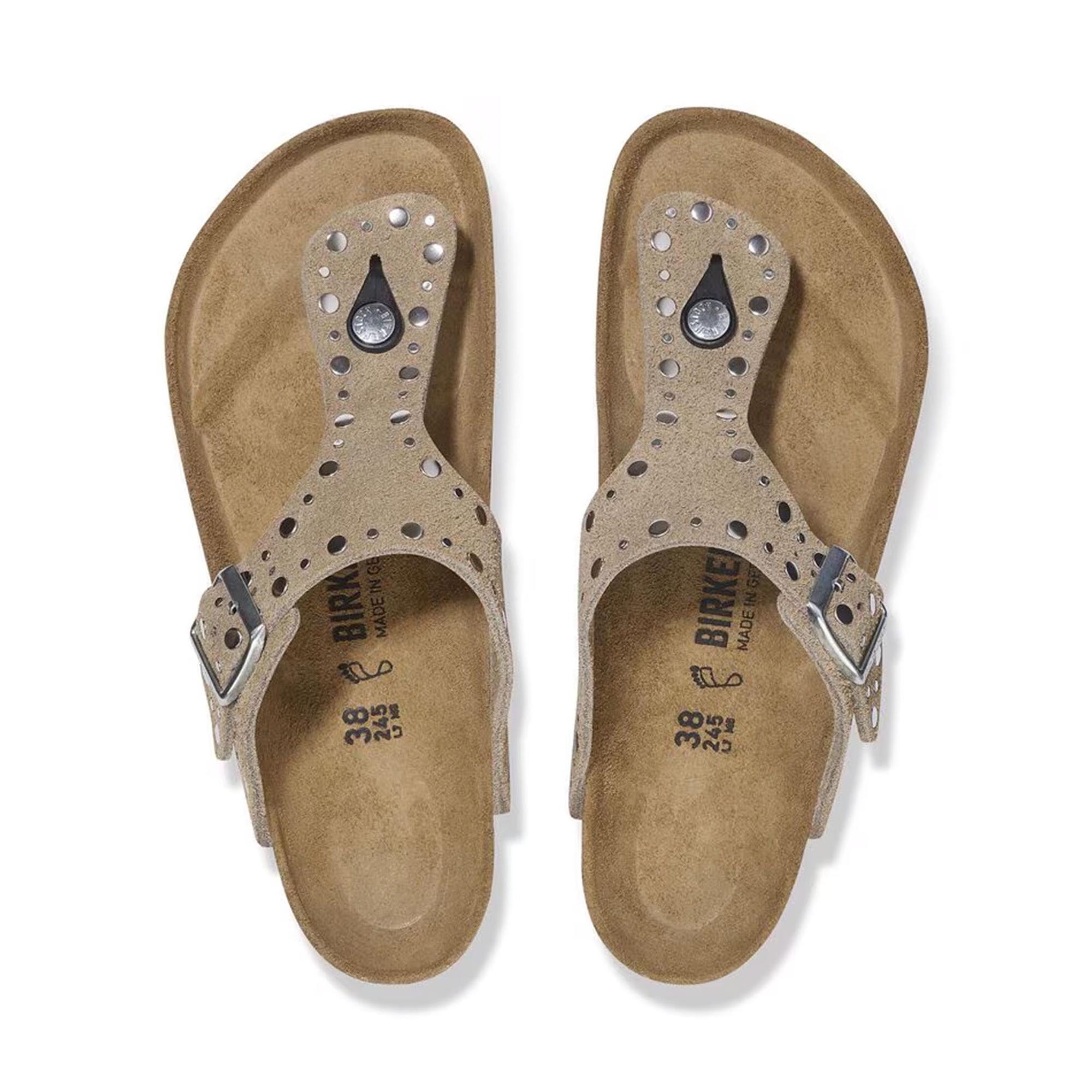 BIRKENSTOCK GIZEM VL RIVET TERLİK - KAHVE