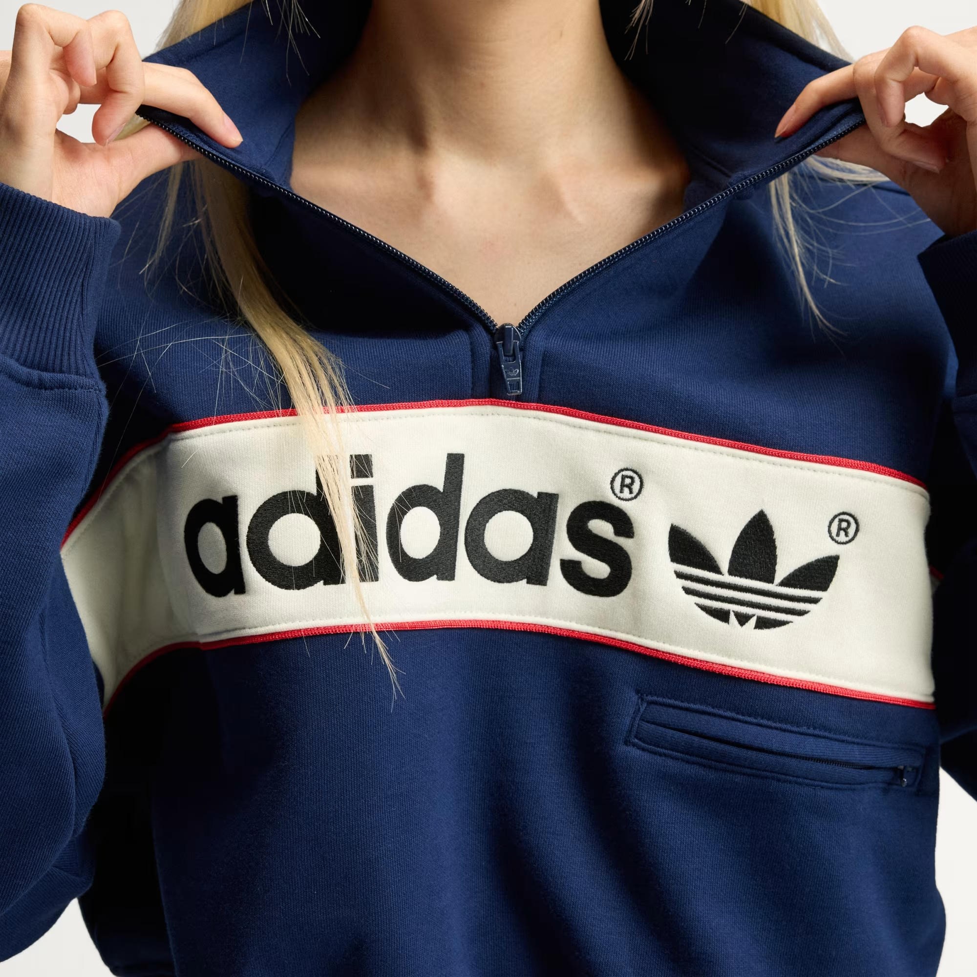 BLOCK QTR ZIP - ADIDAS SIYAH