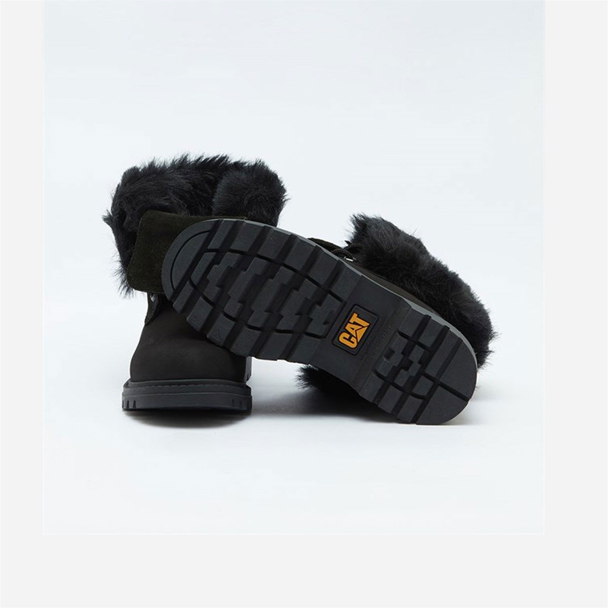 CATERPILLAR UTAH FUR WP ÇOCUK BOT - SİYAH(NUBUK)