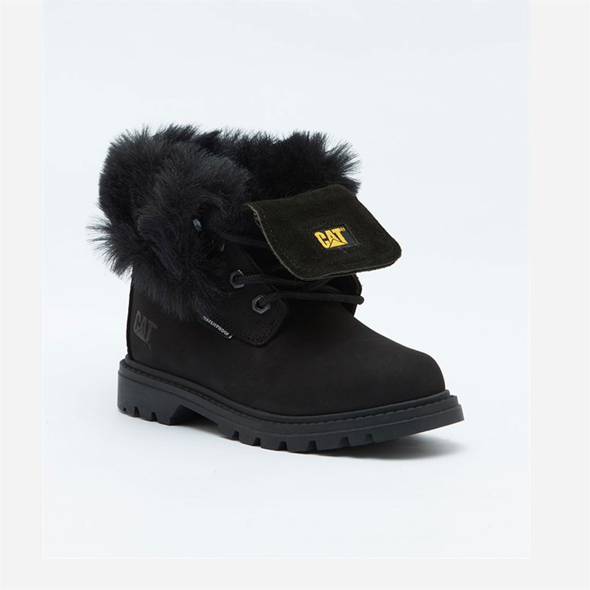 CATERPILLAR UTAH FUR WP ÇOCUK BOT - SİYAH(NUBUK)