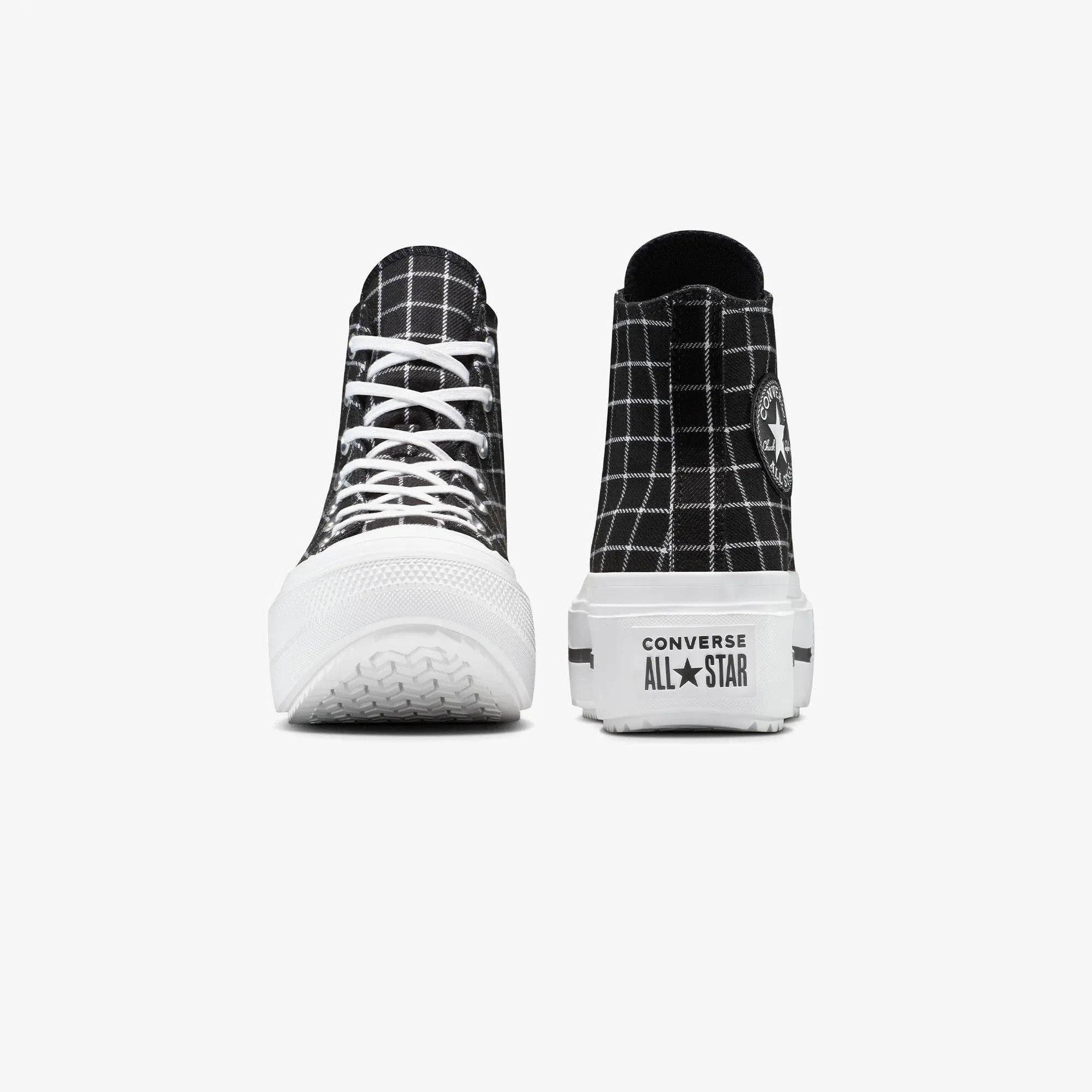 CHUCK TAYLOR ALL STAR LIFT DOUBLE STACK PLATFORM PLAID - SİYAH