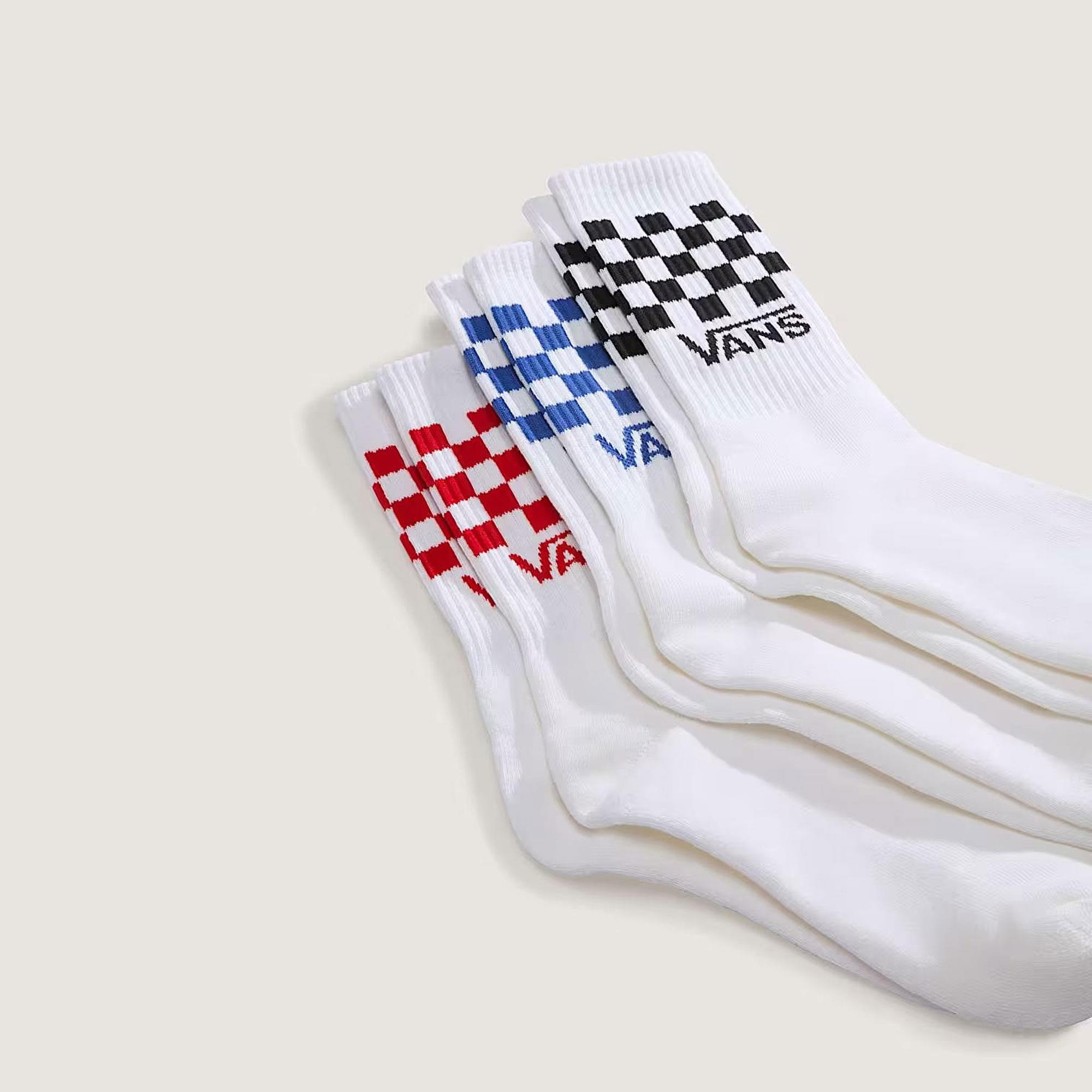 Classic Check Crew - BEYAZ