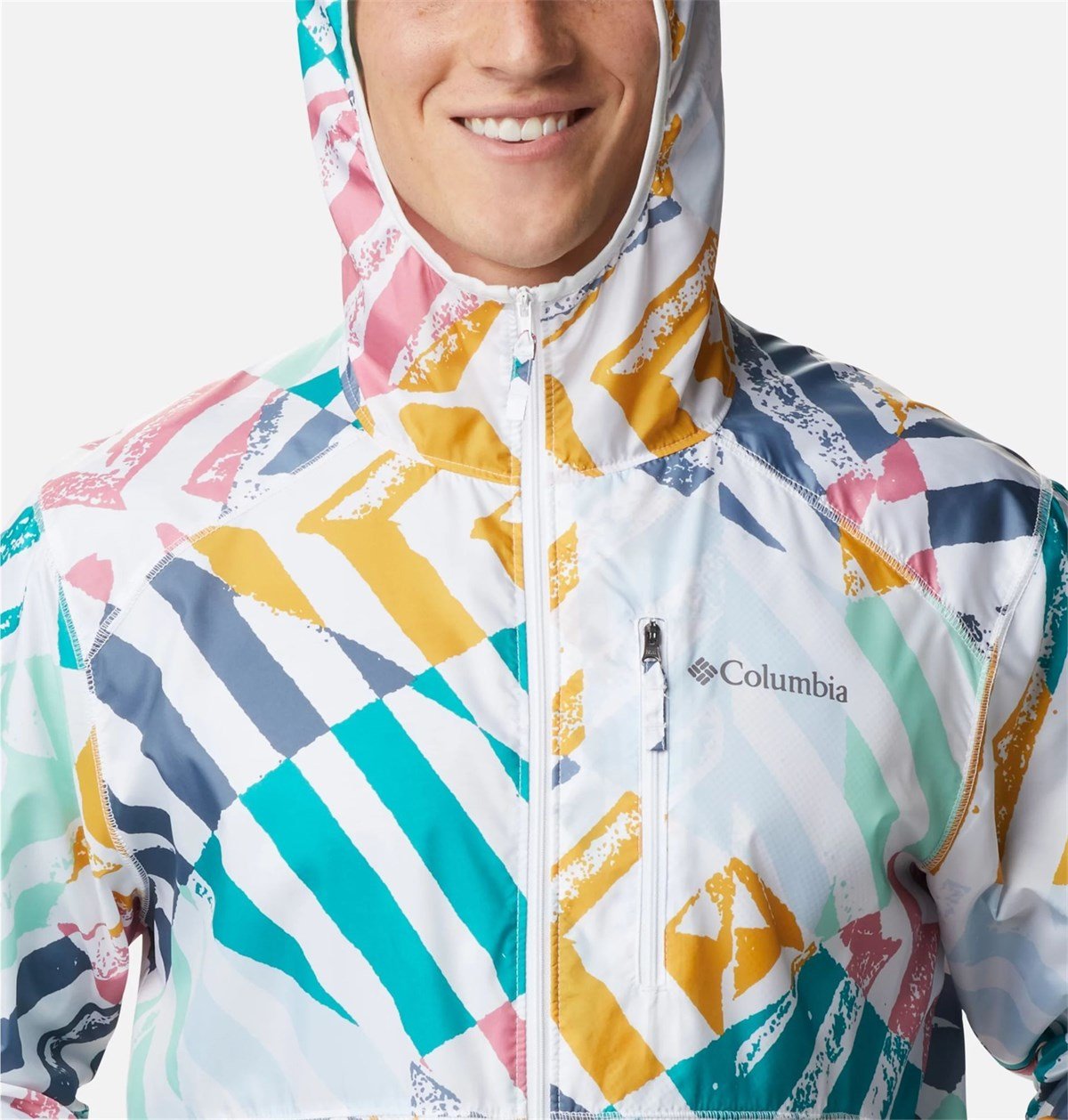 Columbia Flash Forward Windbreaker Print Erkek Outdoor Mont