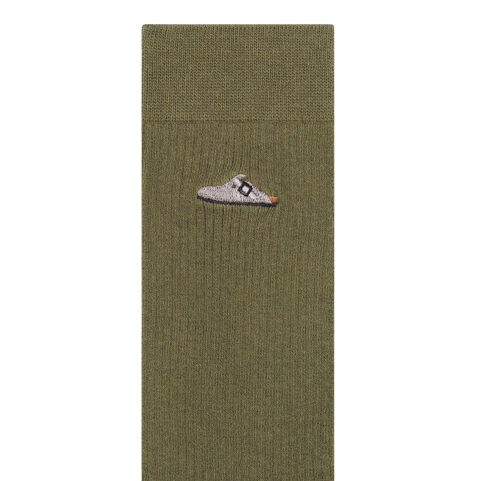 COTTON RIBBED ÇORAP - YEŞİL