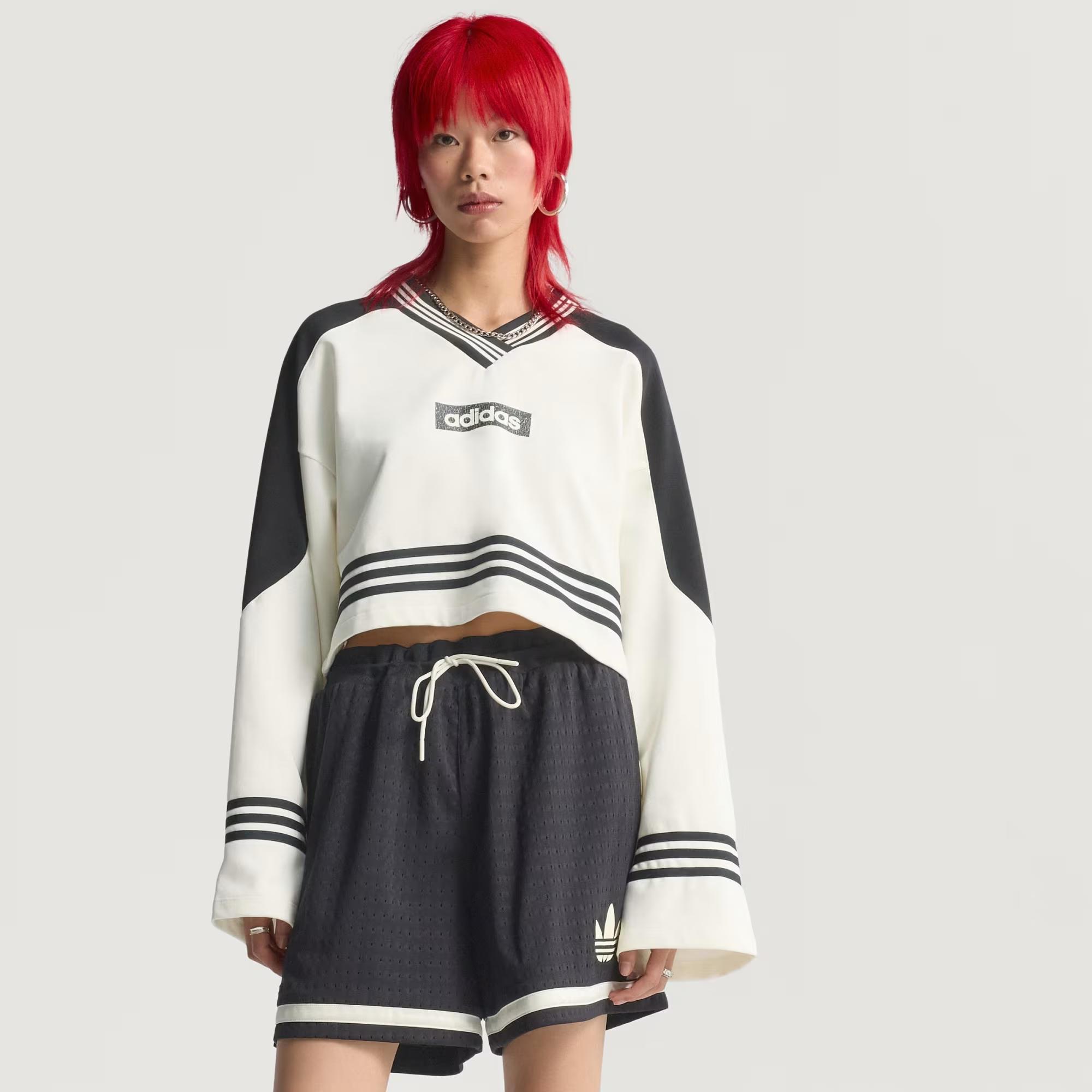 adidas Blocking Crewneck Kadın Sweatshirt JX7597 | Etichetsport.com