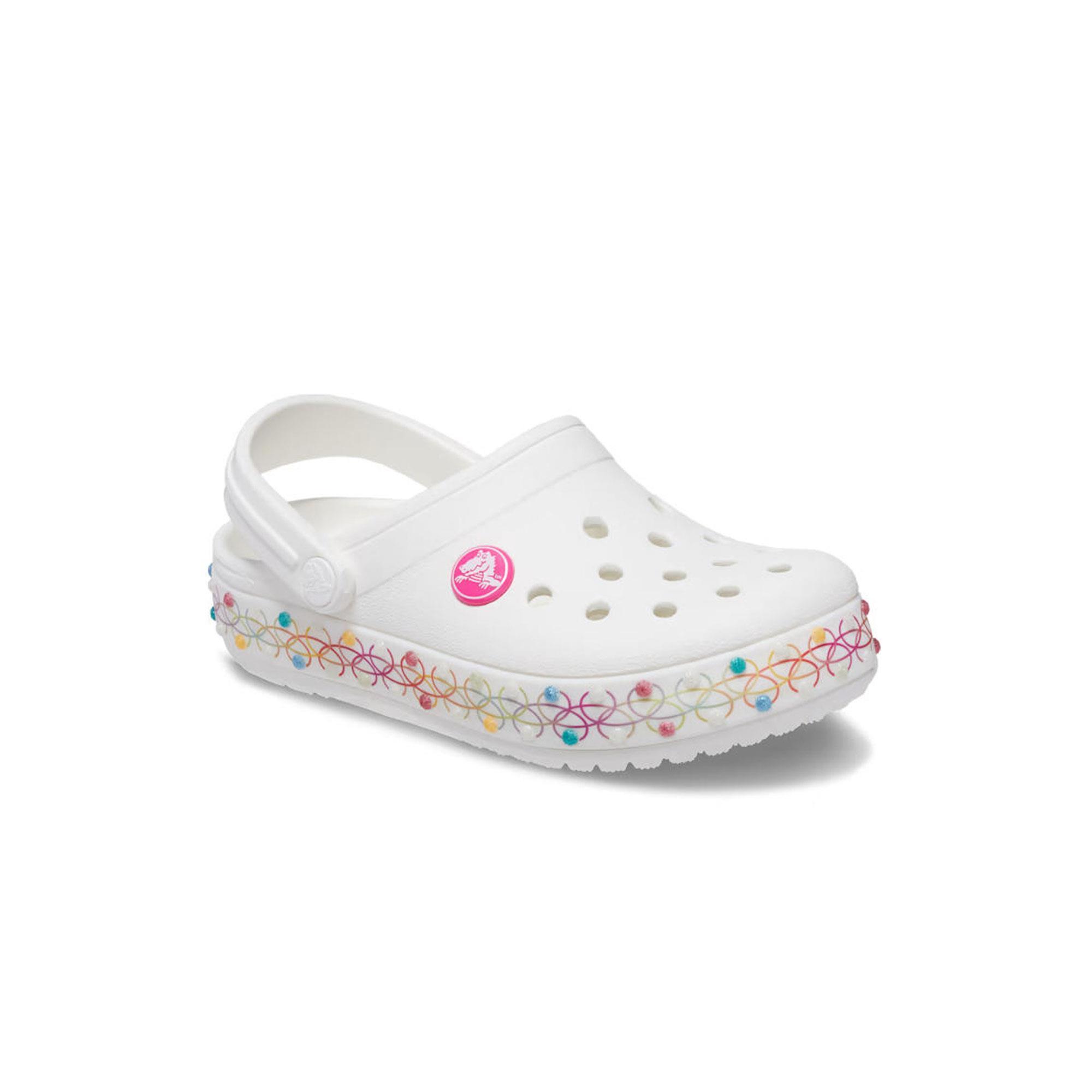 Crocband Stretch Necklace CgT
  Kids Bebek Terlik - White/Multi
