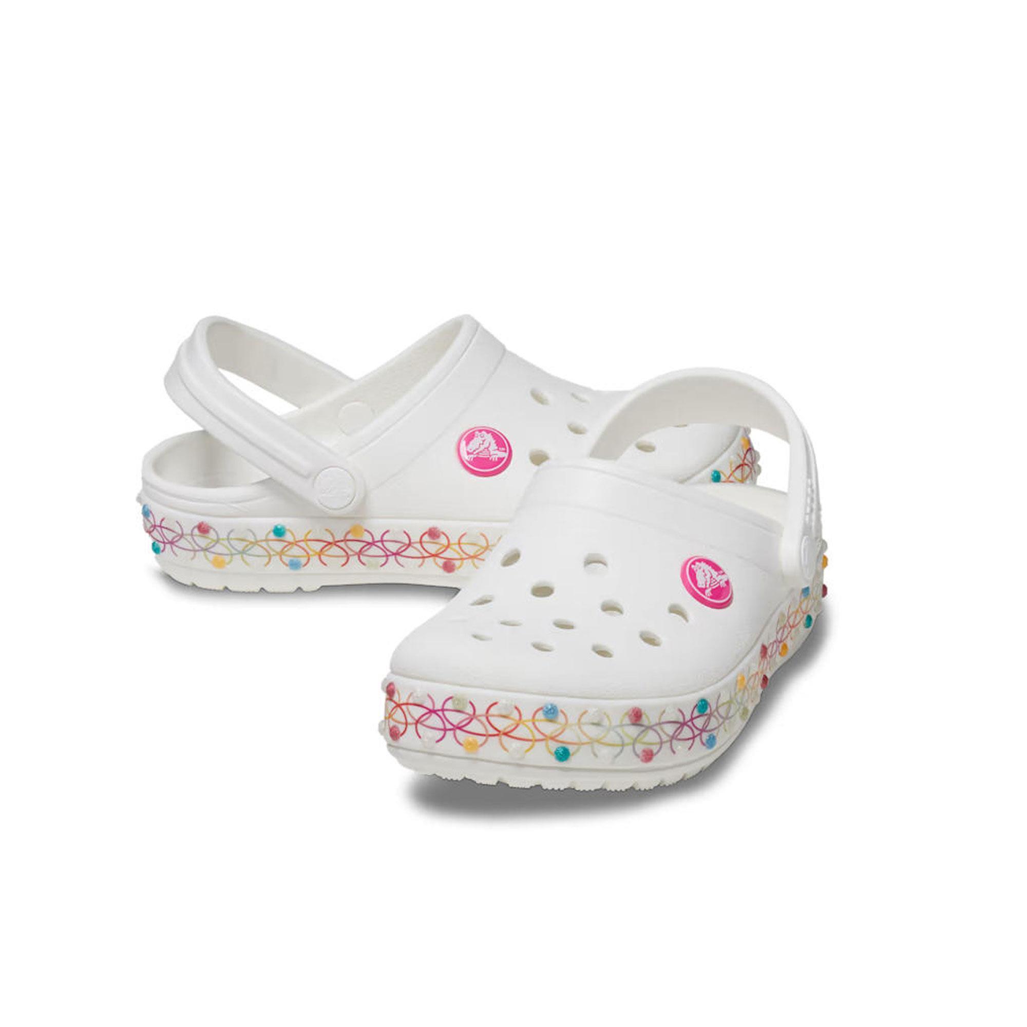 Crocband Stretch Necklace CgT
  Kids Bebek Terlik - White/Multi
