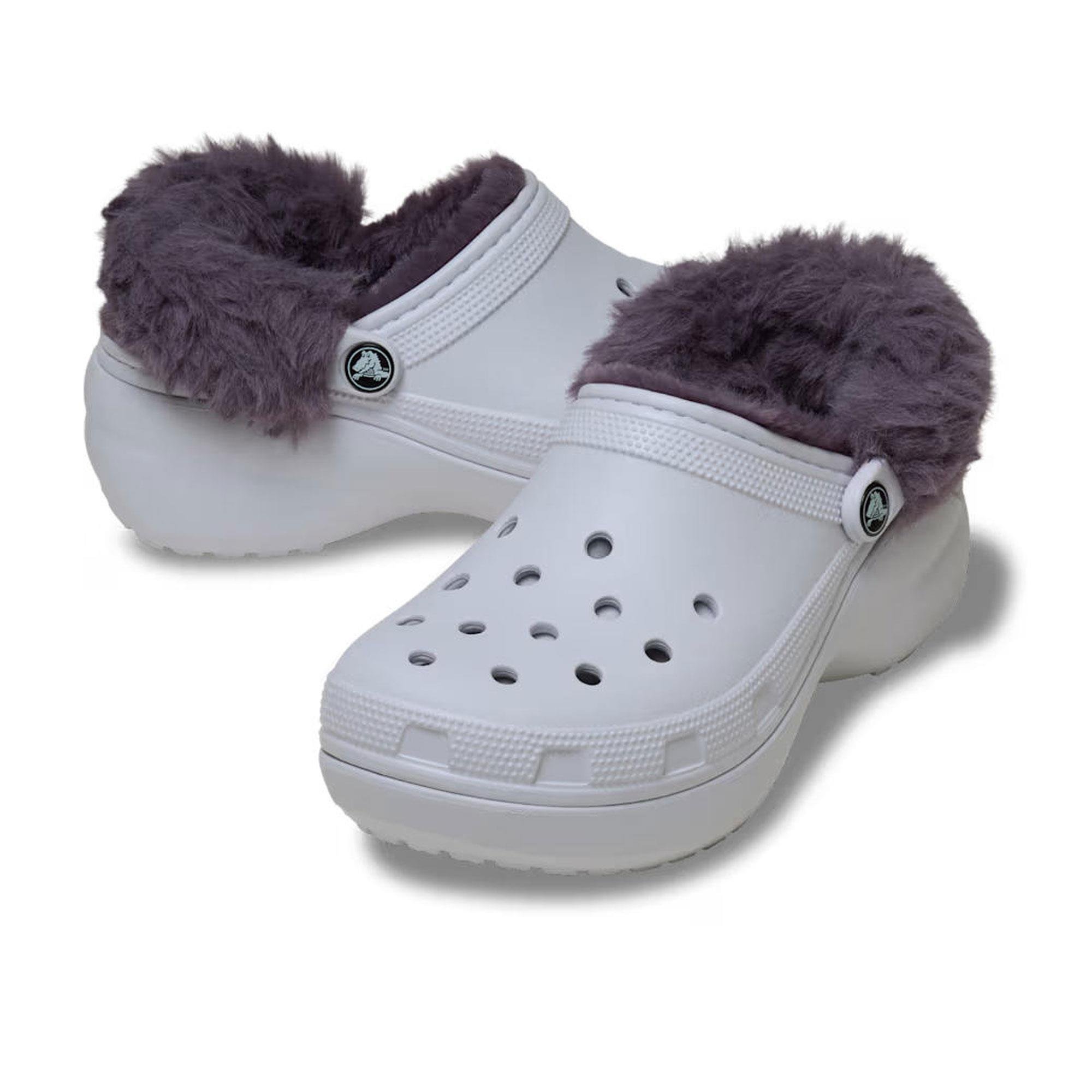 Crocs Classic Platform Fuzz Lined Kadın Terlik