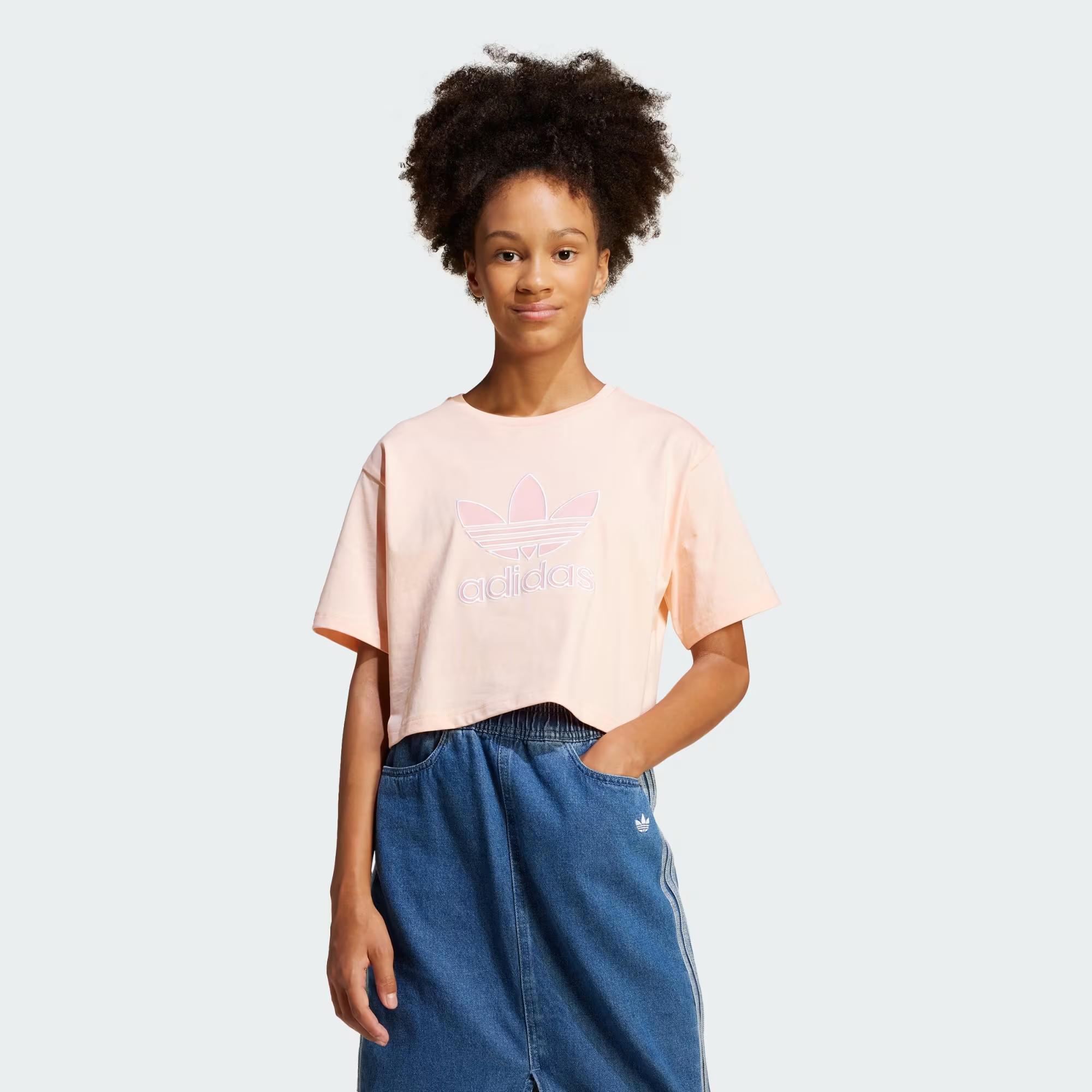 CROPPED TEE - ADIDAS SIYAH