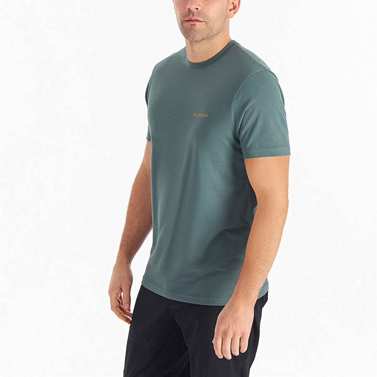 CS0282 CSC M BASIC SM LOGO BRUSHED SS TEE - GRİ/ORANJ