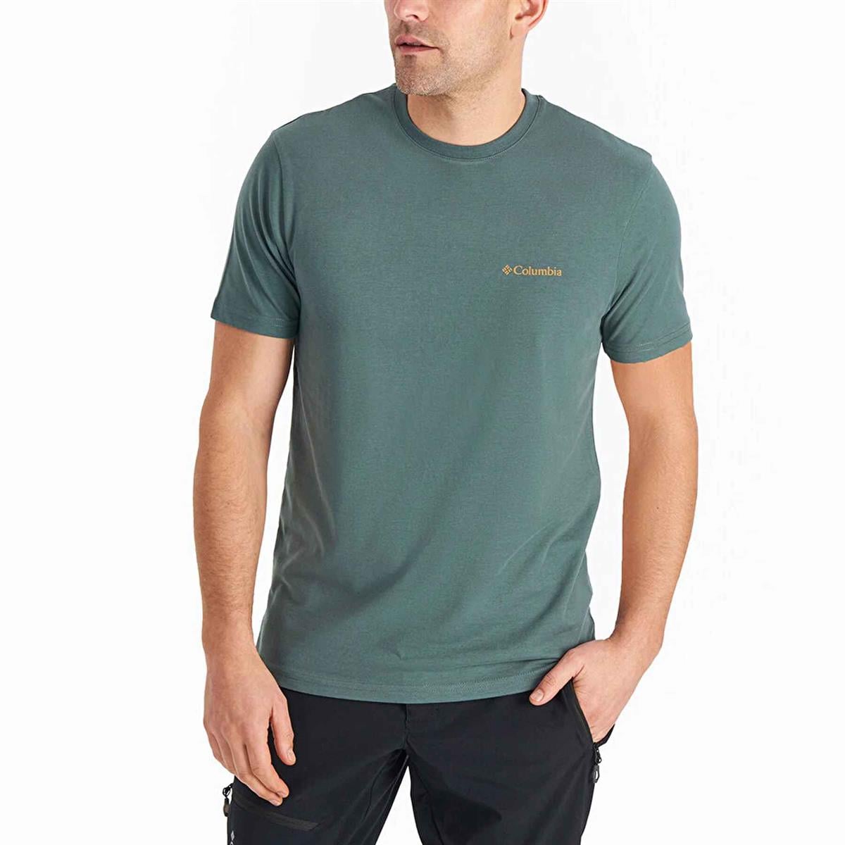 CS0282 CSC M BASIC SM LOGO BRUSHED SS TEE - GRİ/ORANJ