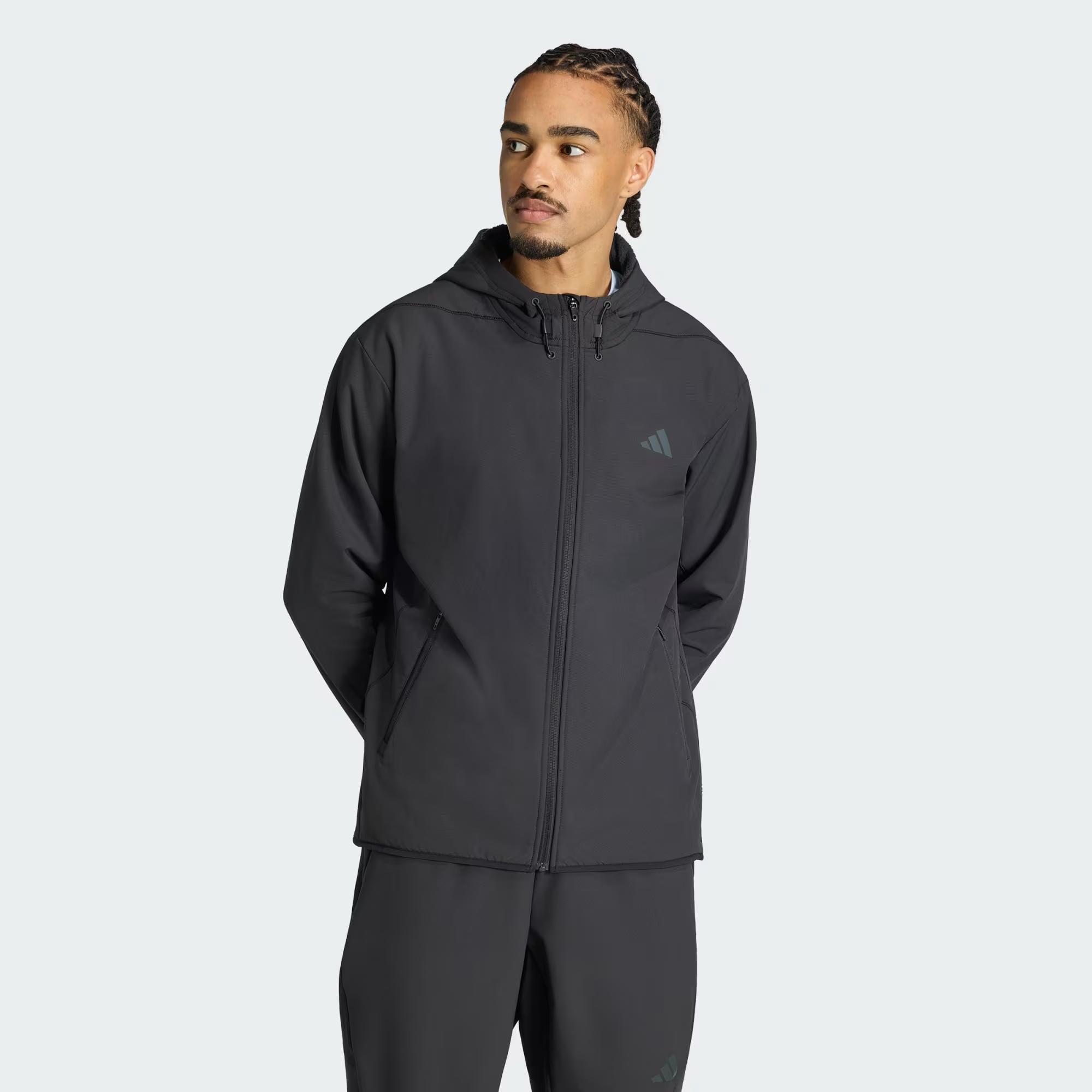 D4T CW FULL-ZIP - ADIDAS SIYAH
