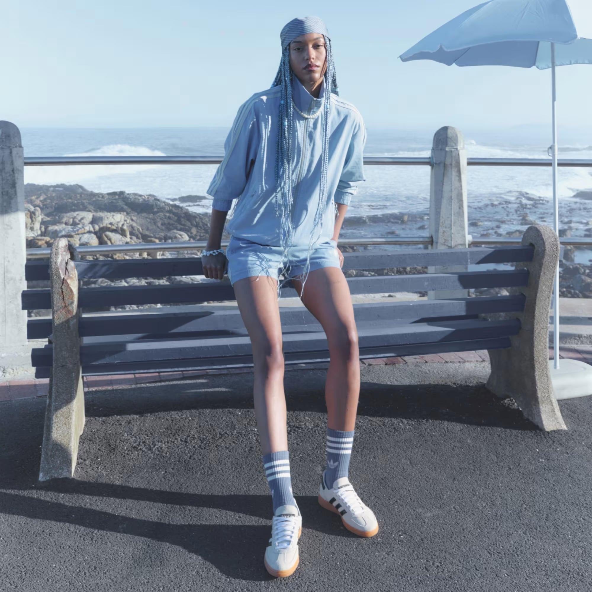 DENIM SHORTS - ADIDAS SIYAH