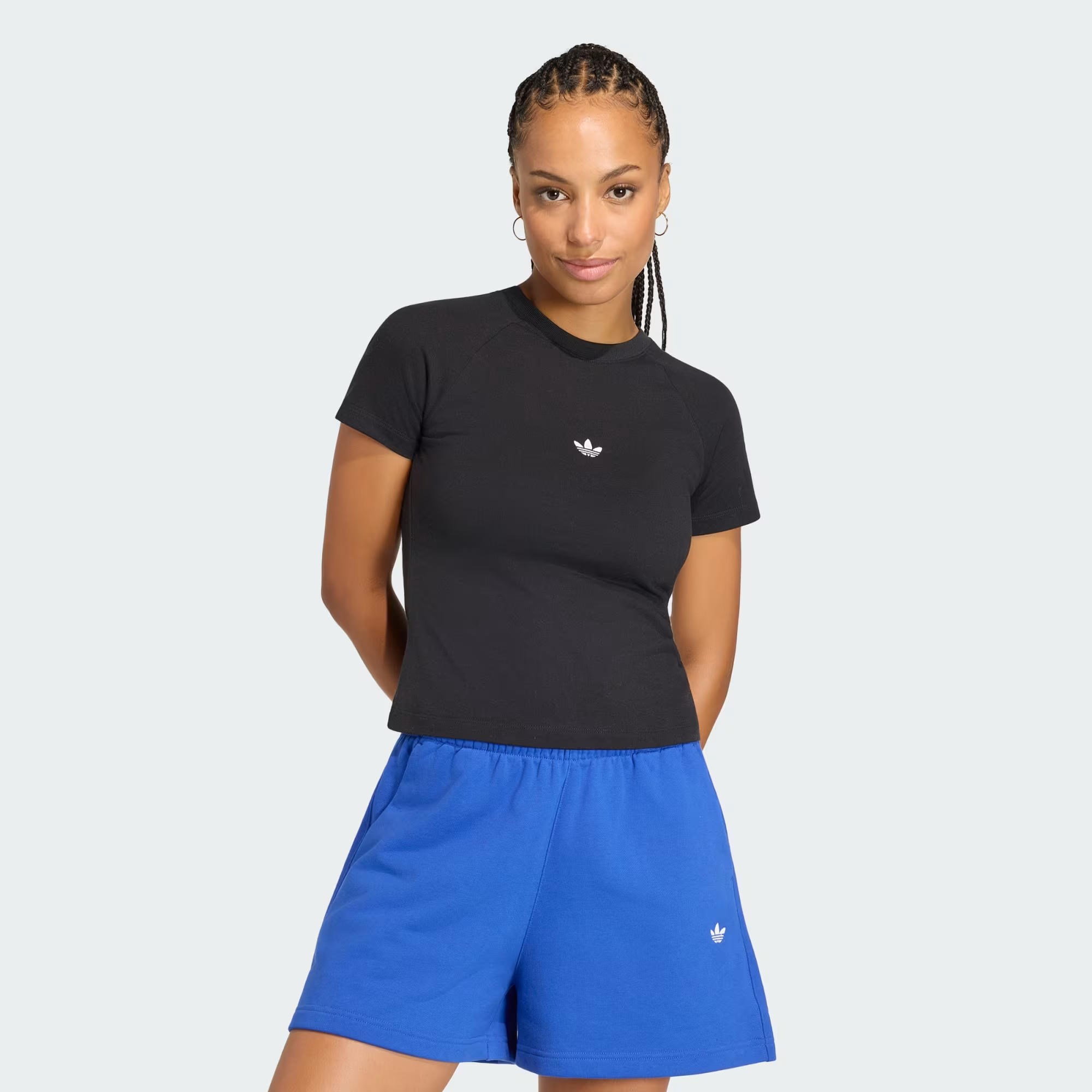 ESS SLIM TEE - ADIDAS SIYAH