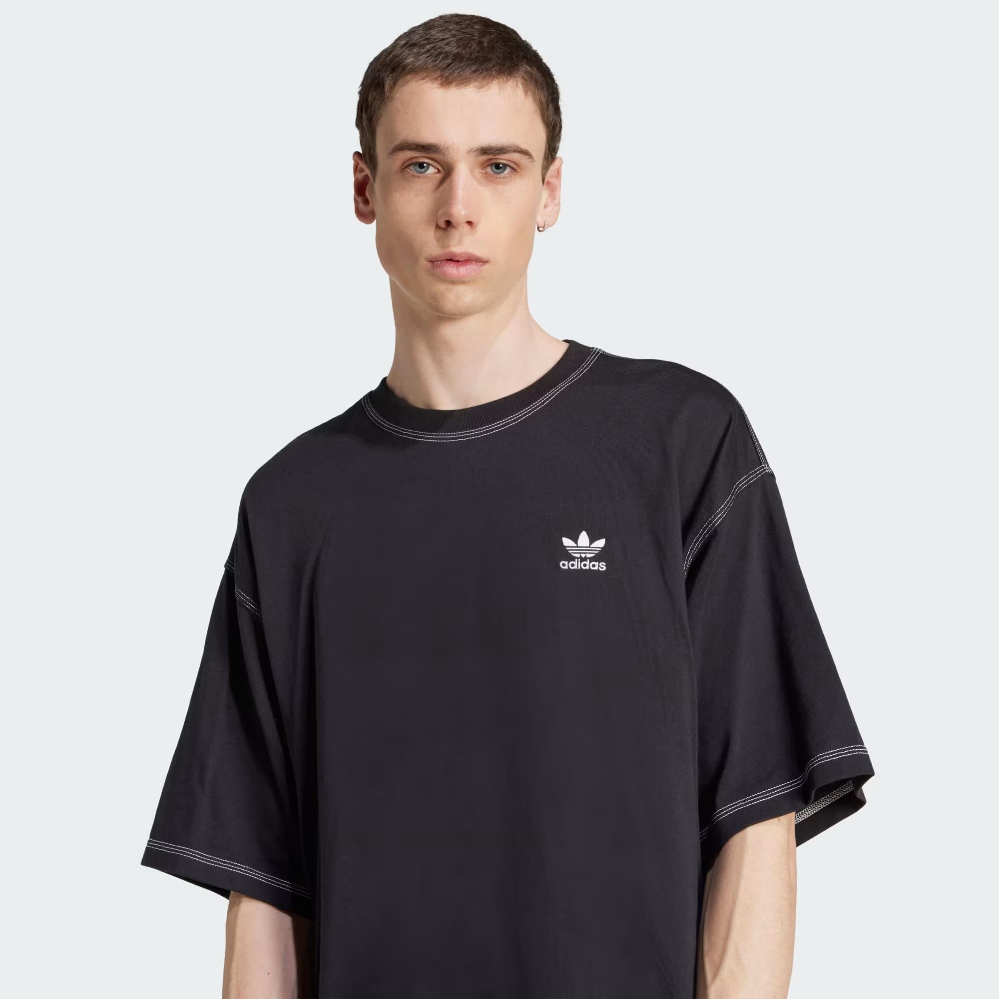 ESSENTIALS TEE - ADIDAS SIYAH