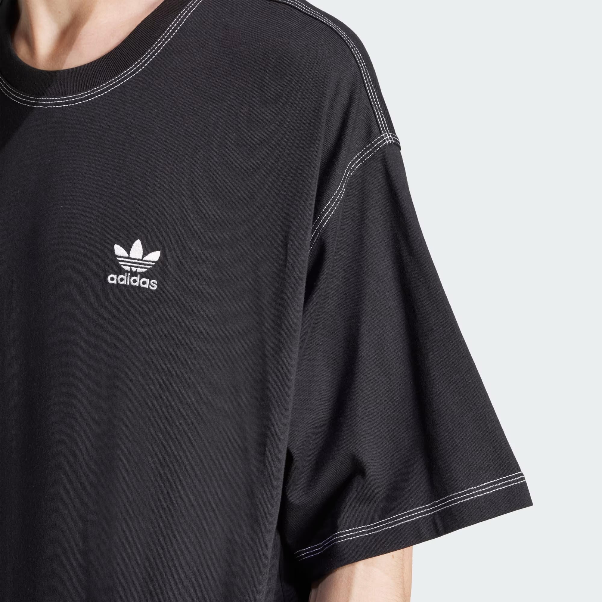 ESSENTIALS TEE - ADIDAS SIYAH