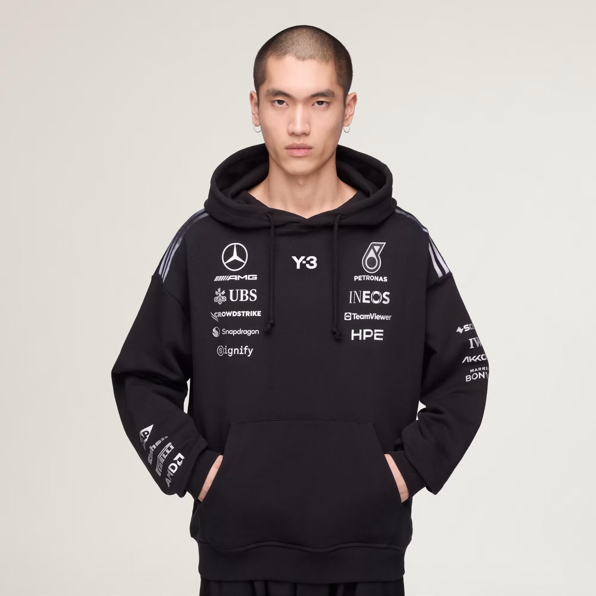 F1 TEAM HOODIE - ADIDAS SIYAH