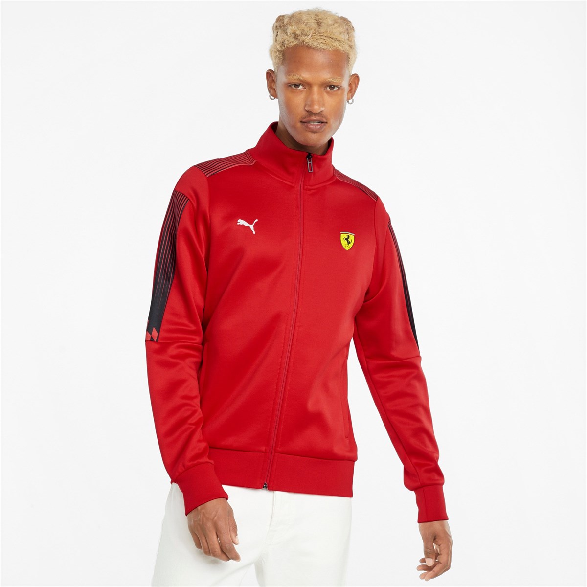 Ferrari Race T7 Track Jacket Rosso Corsa - PUMA 02