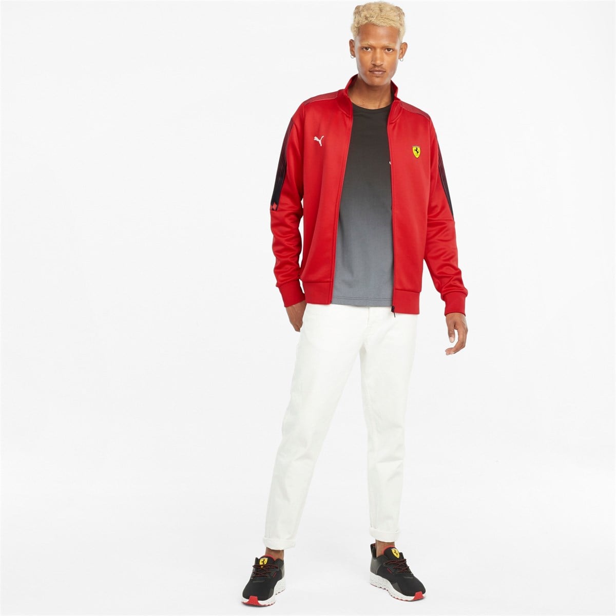 Ferrari Race T7 Track Jacket Rosso Corsa - PUMA 02