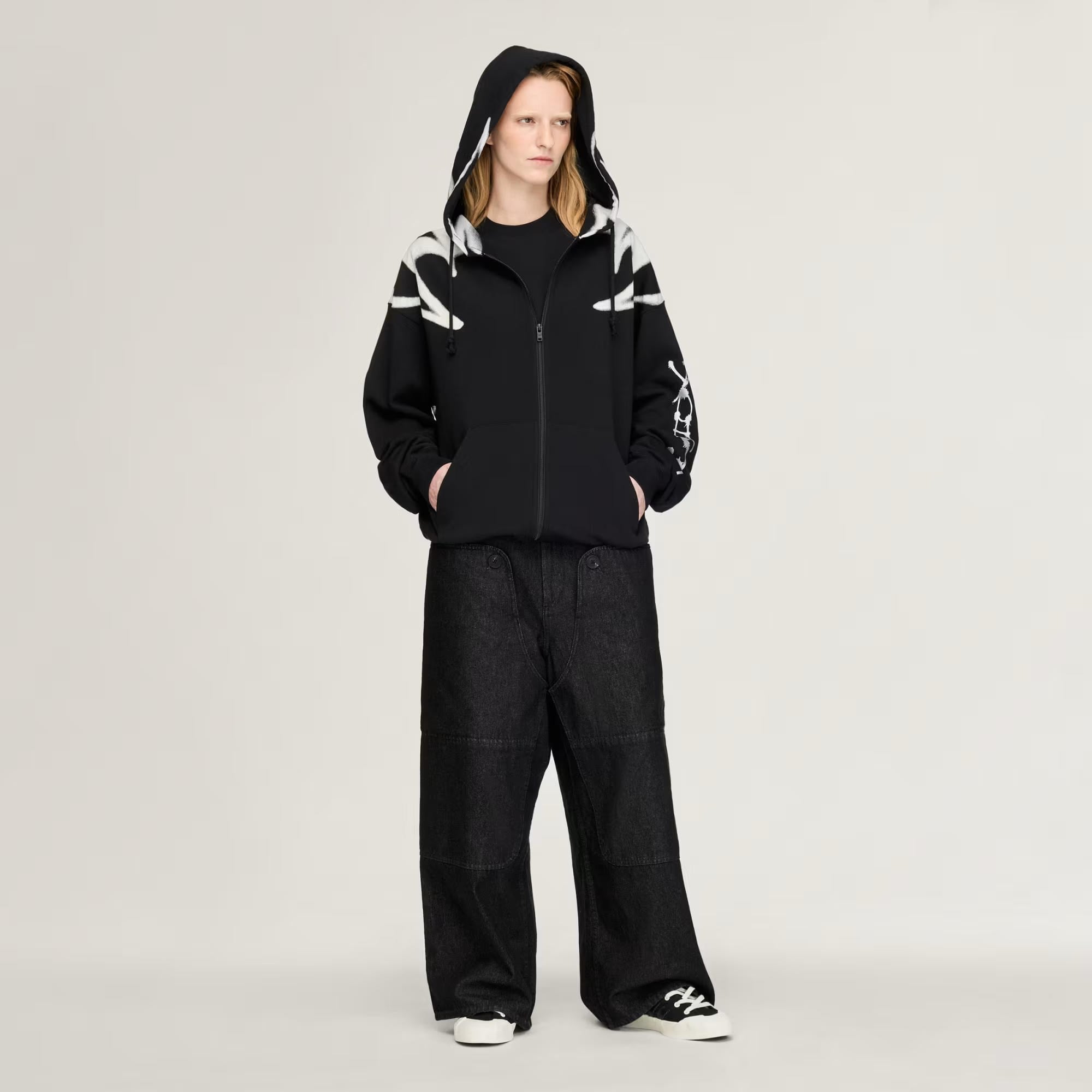 GFX FT ZIP HOOD - ADIDAS SIYAH