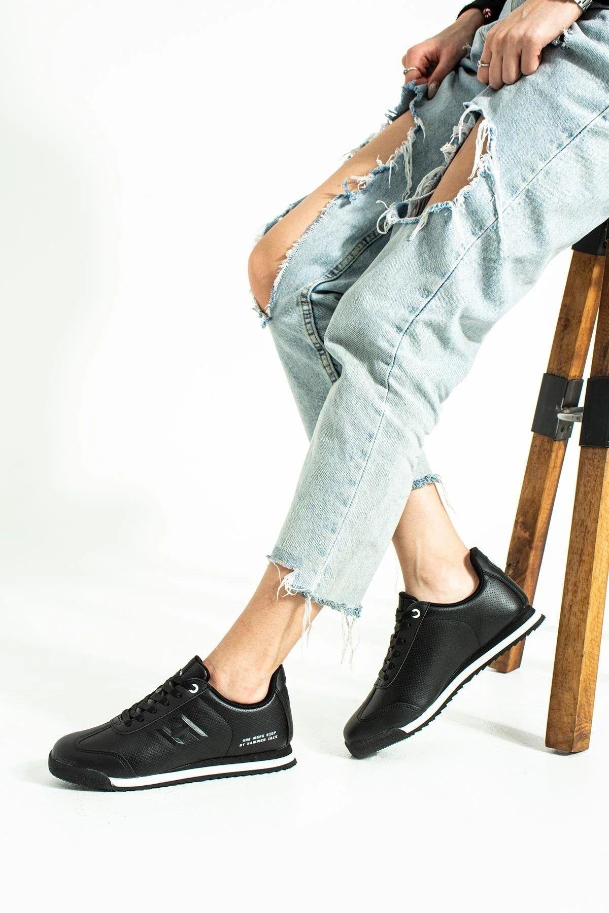 HAMMER JACK 101 21540 KADIN AYAKKABI - SİYAH/BEYAZ