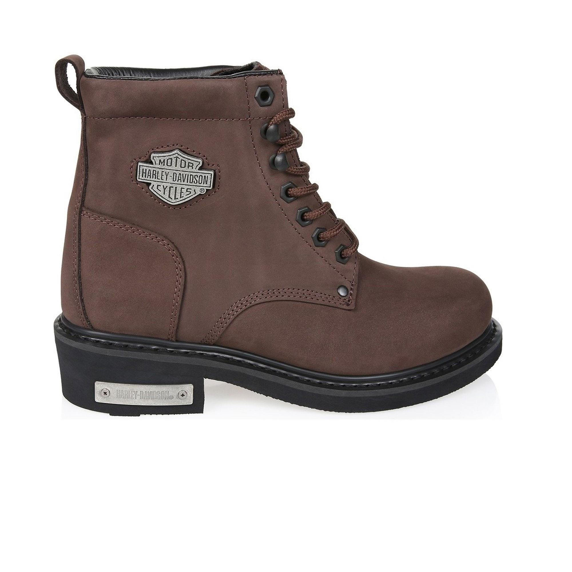 Harley Davidson Gibson Kadın Bot - KAHVE(NUBUK)