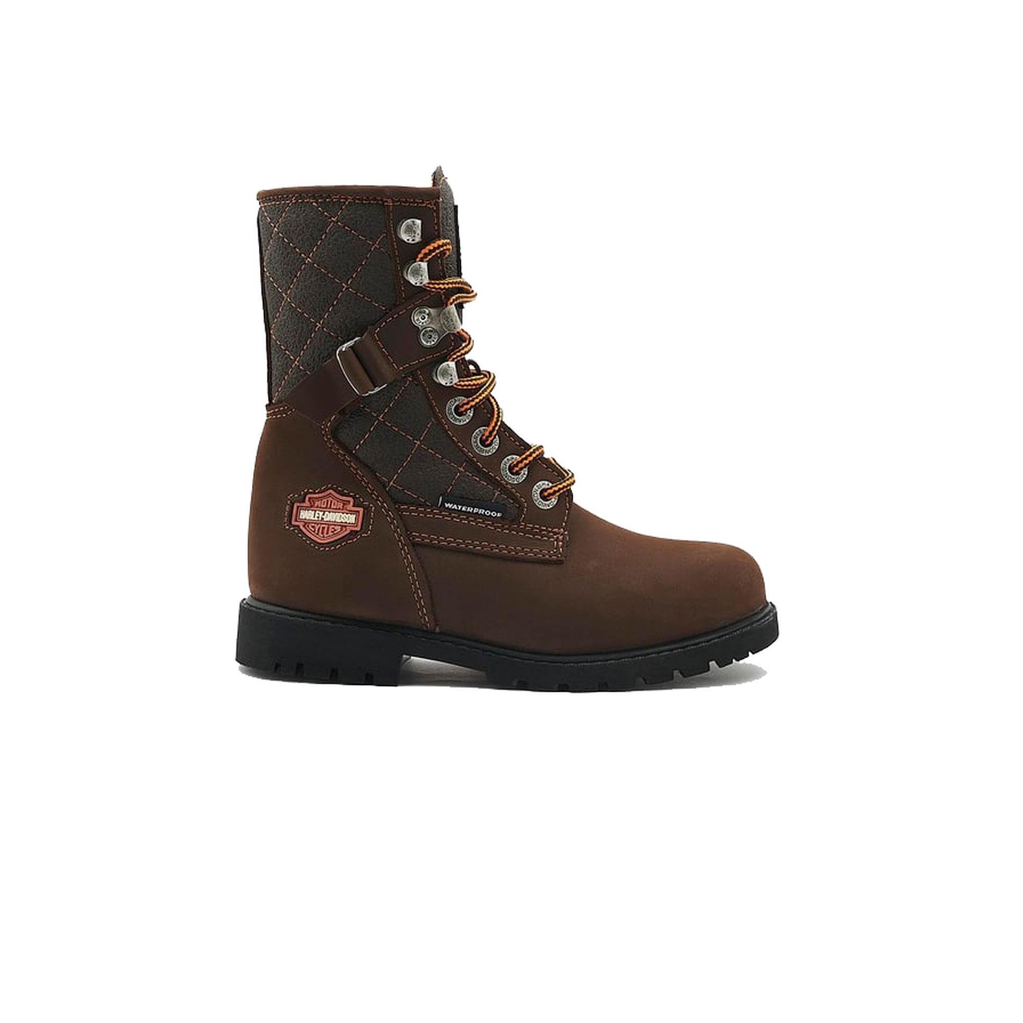 HARLEY DAVİDSON NEW WORKER ZIP ÇOCUK BOT - KAHVE(NUBUK)